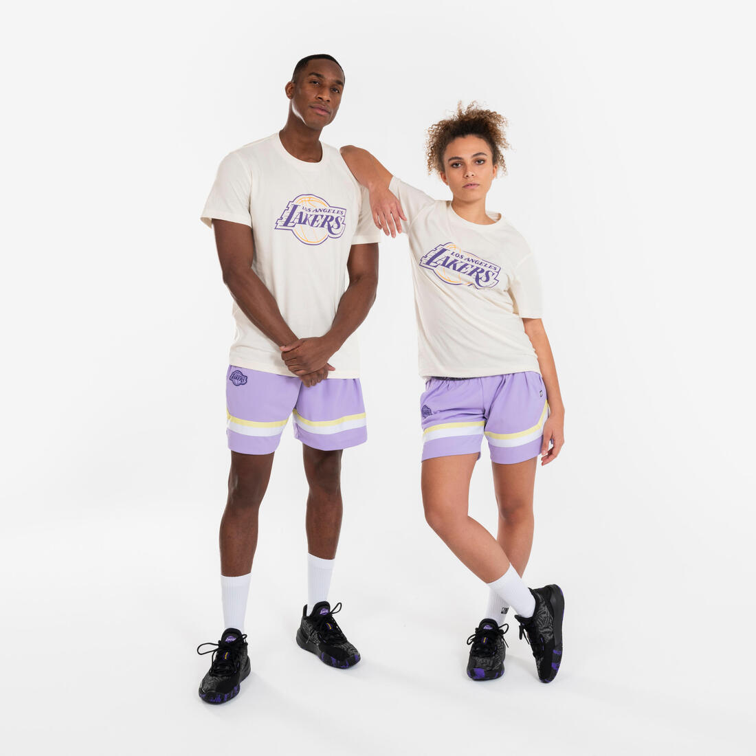 Short de basketball NBA Lakers homme/femme - SH 900 AD