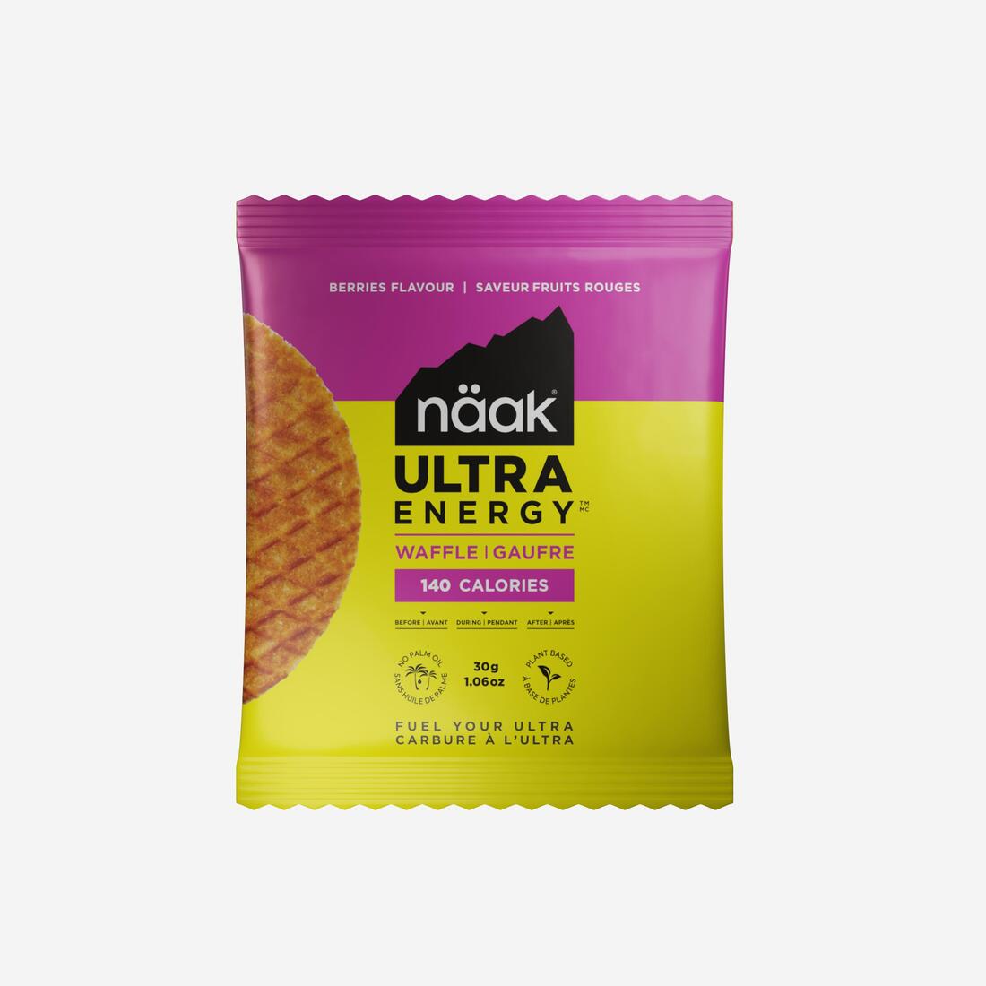 Gaufres énergétiques fruits rouges et caramel, Ultra Energy™ 3 x 30g