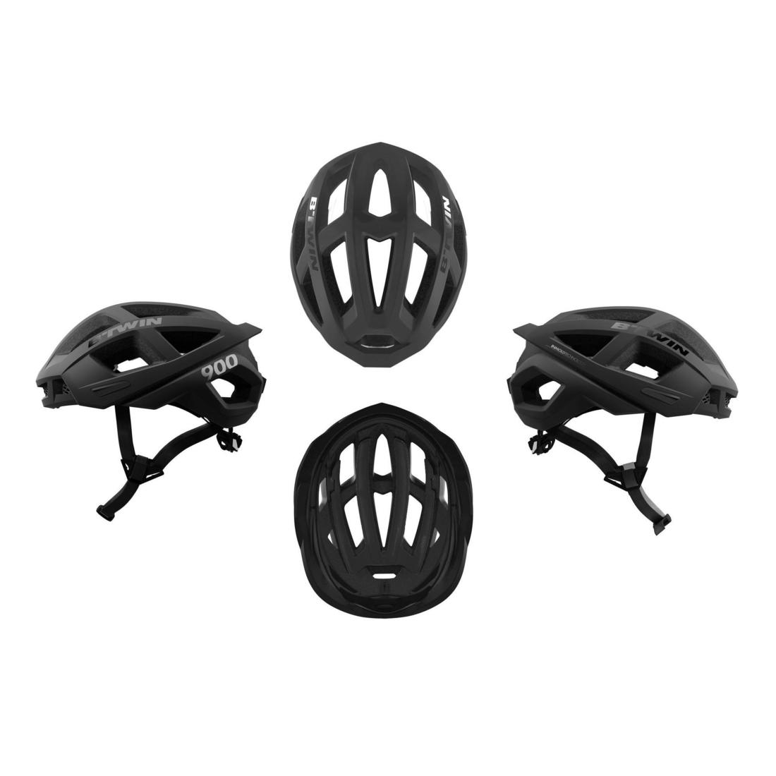 Aerofit 900 Road Cycling Helmet - Black/Yellow