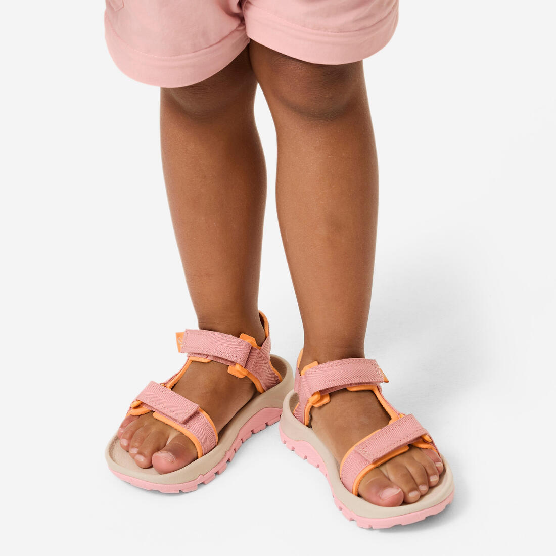 Sandales de randonnée confortables à scratch 32 au 38 enfant, NH500