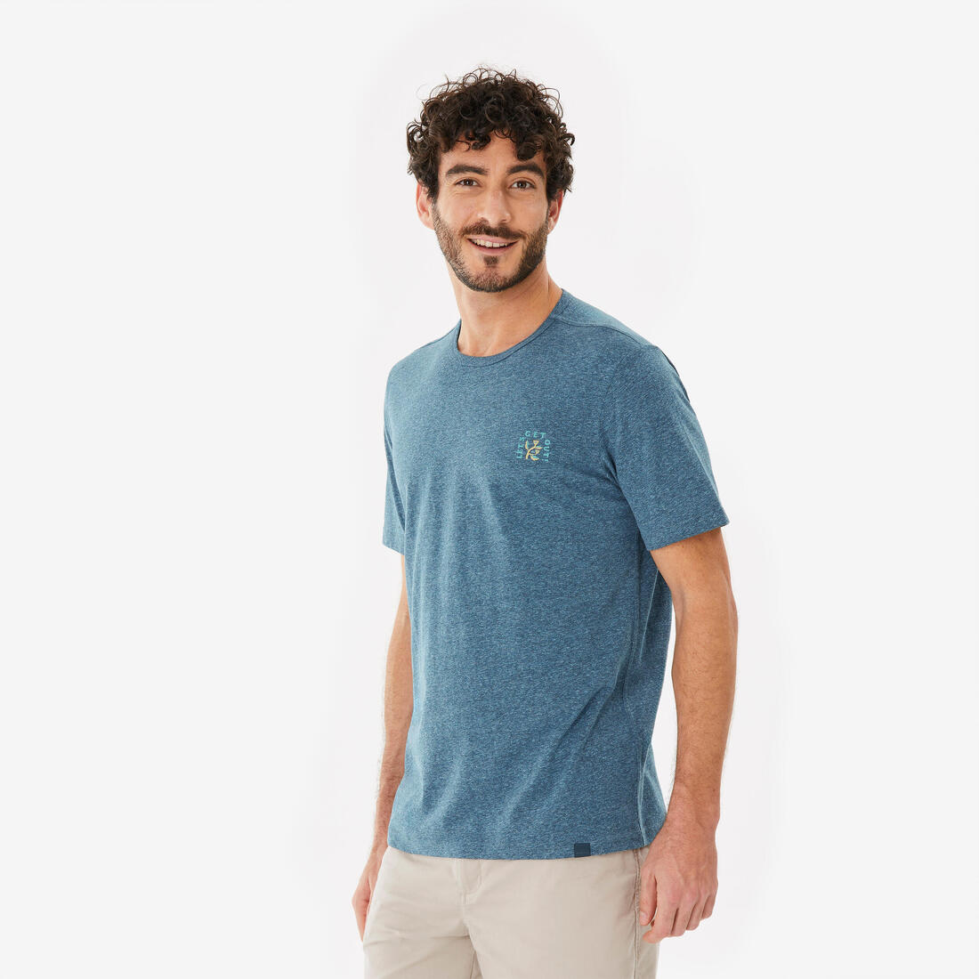 T-shirt de randonnée manches courtes homme, NH100
