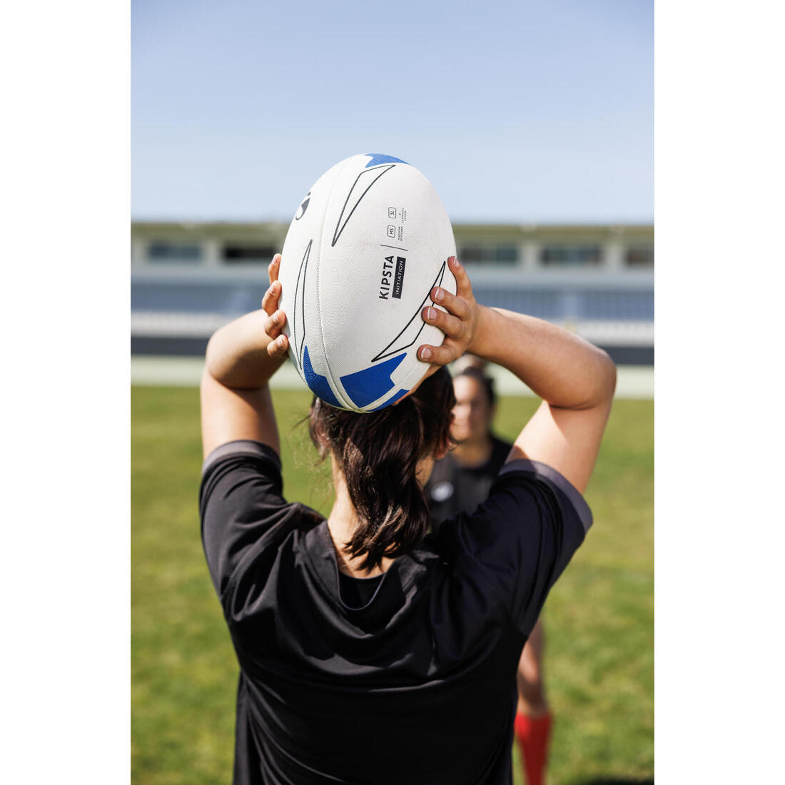 Ballon d'initiation de rugby taille 5, Bleu