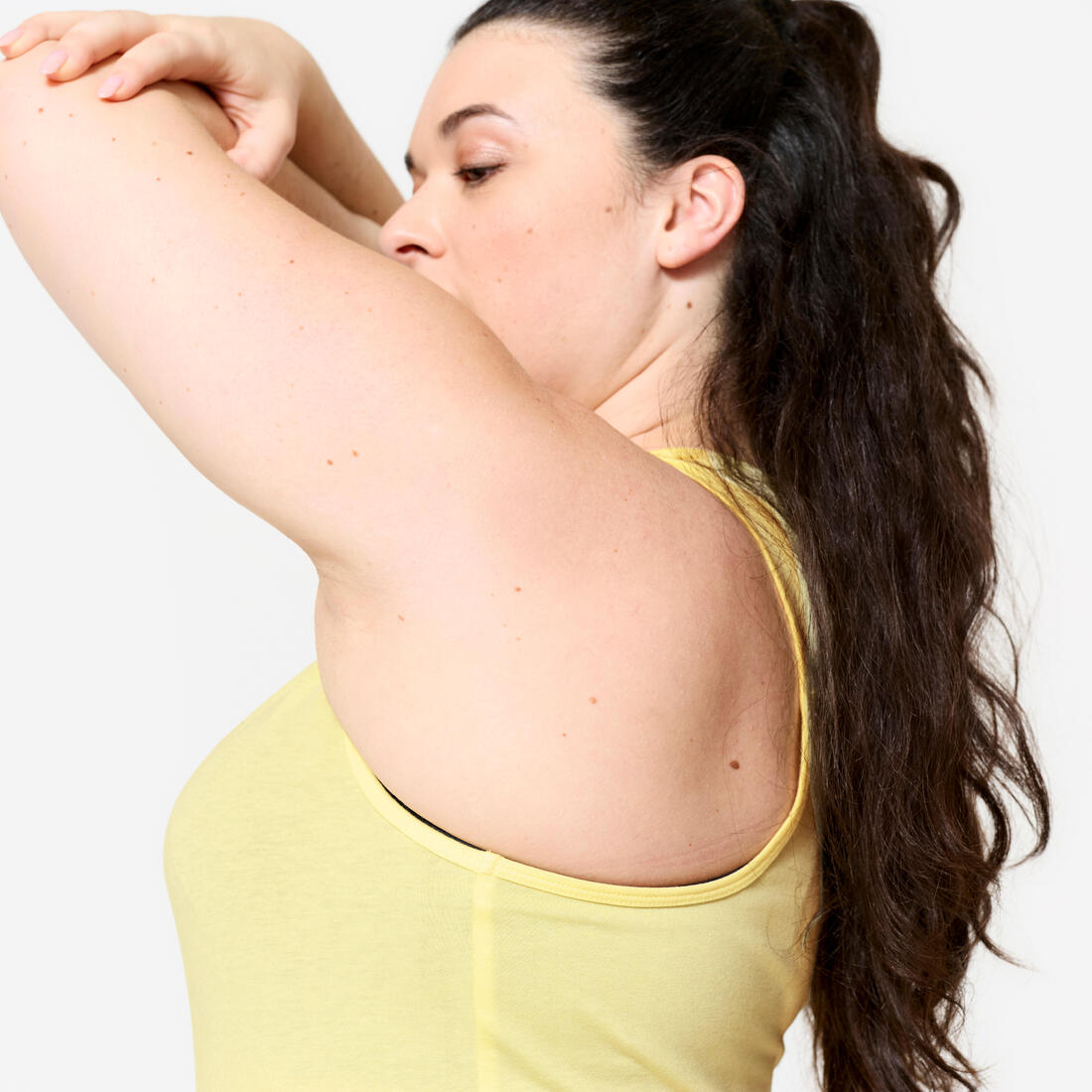Débardeur slim col rond fitness femme