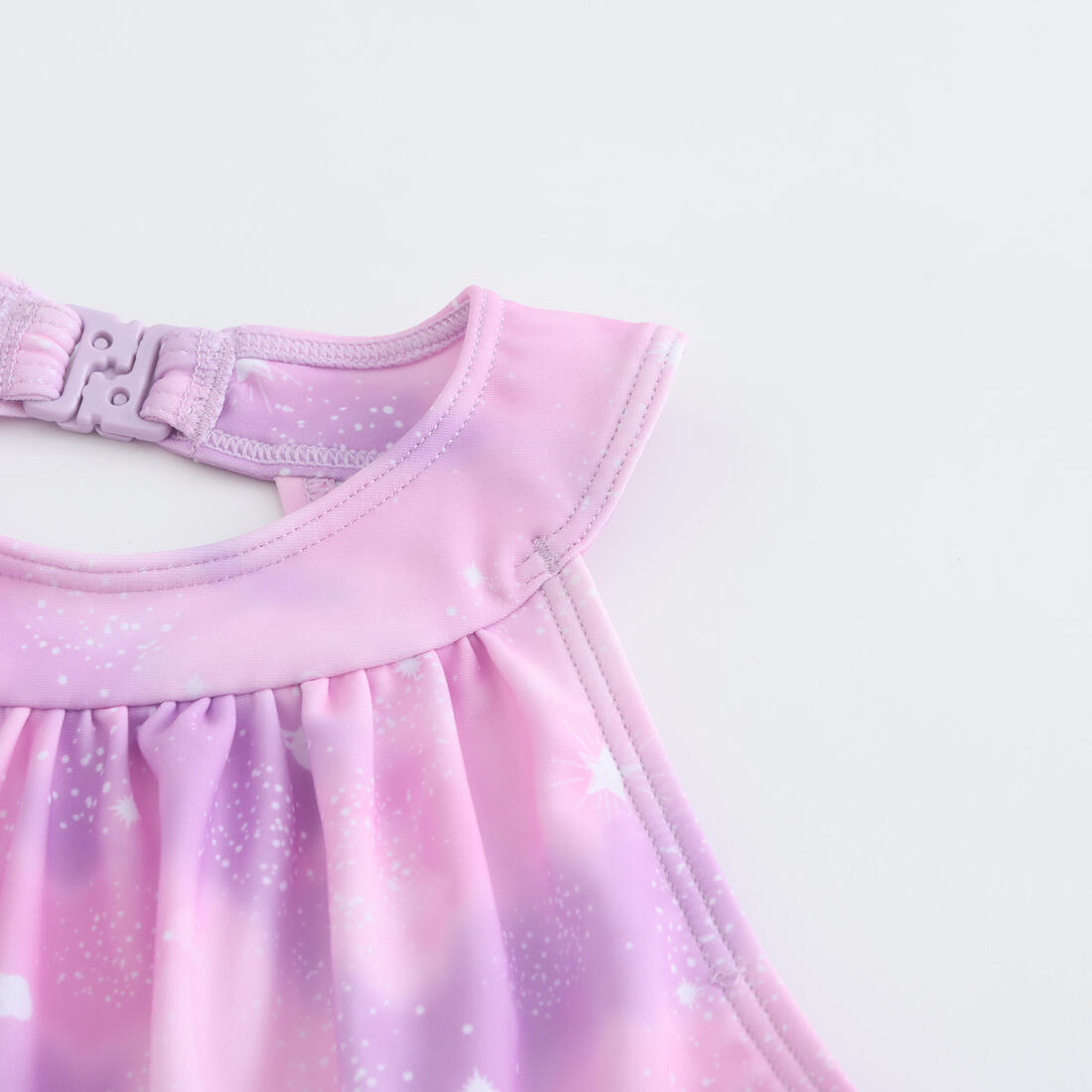 Maillot de bain jupe une pièce pour fille - CN - 1P MINI AMBRE ROSE CIEL