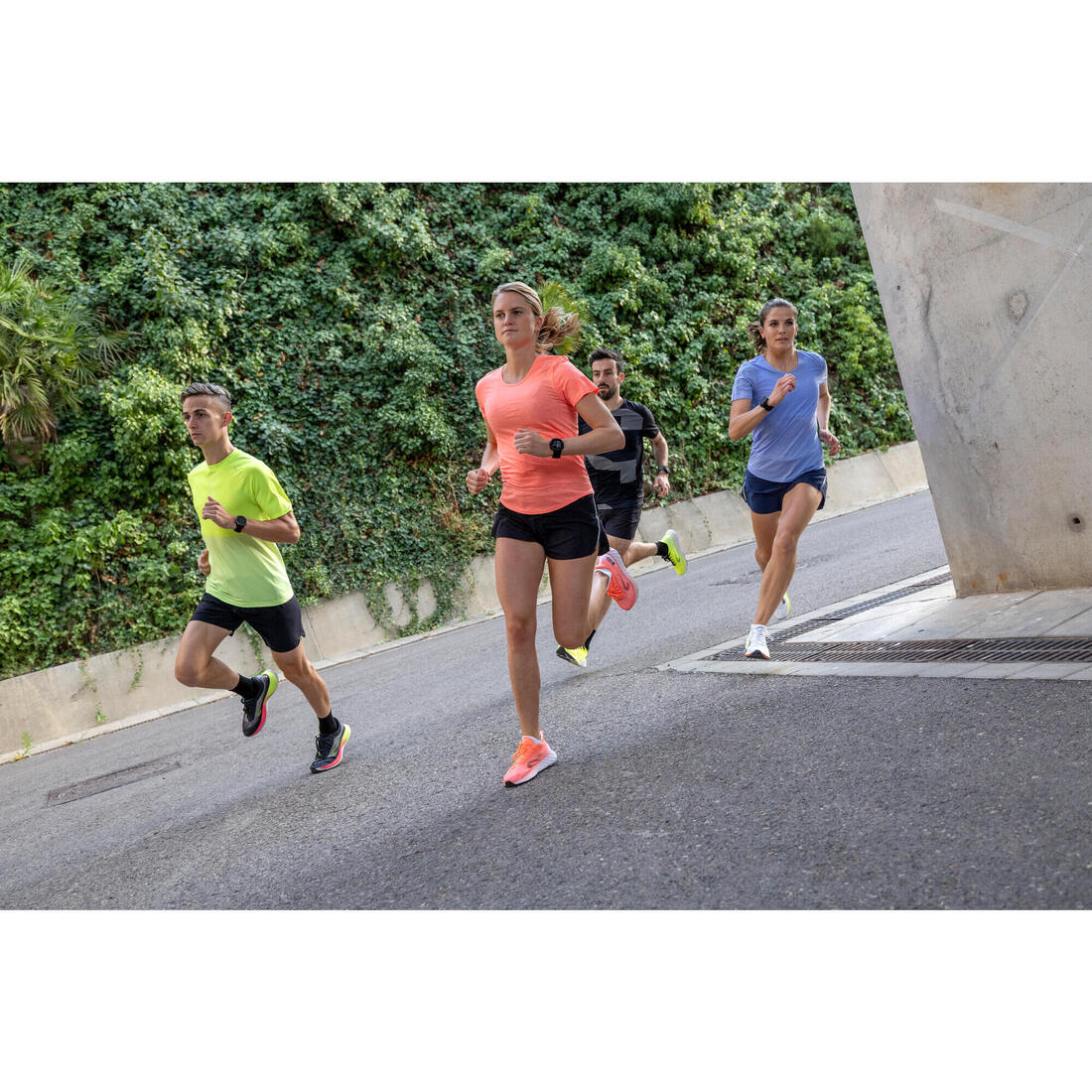 T-shirt running & trail sans couture femme - kiprun run 500 confort