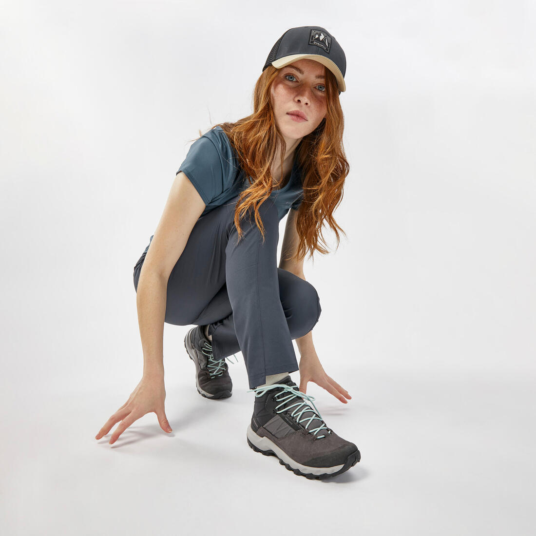 Pantalon de randonnée montagne - mh100 - femme