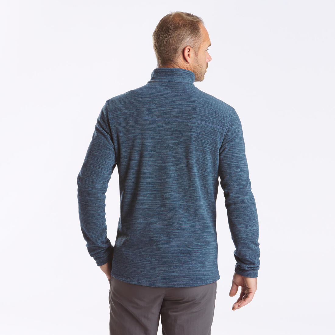 Polaire de randonnée montagne homme, MH100 demi zip