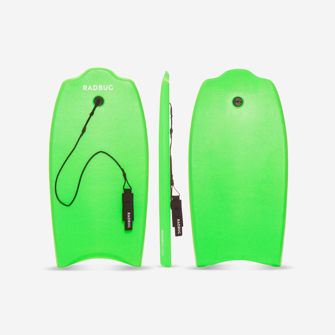 Bodyboard 100 bleu 1er prix technique enfant 6-12 ans 35" + leash