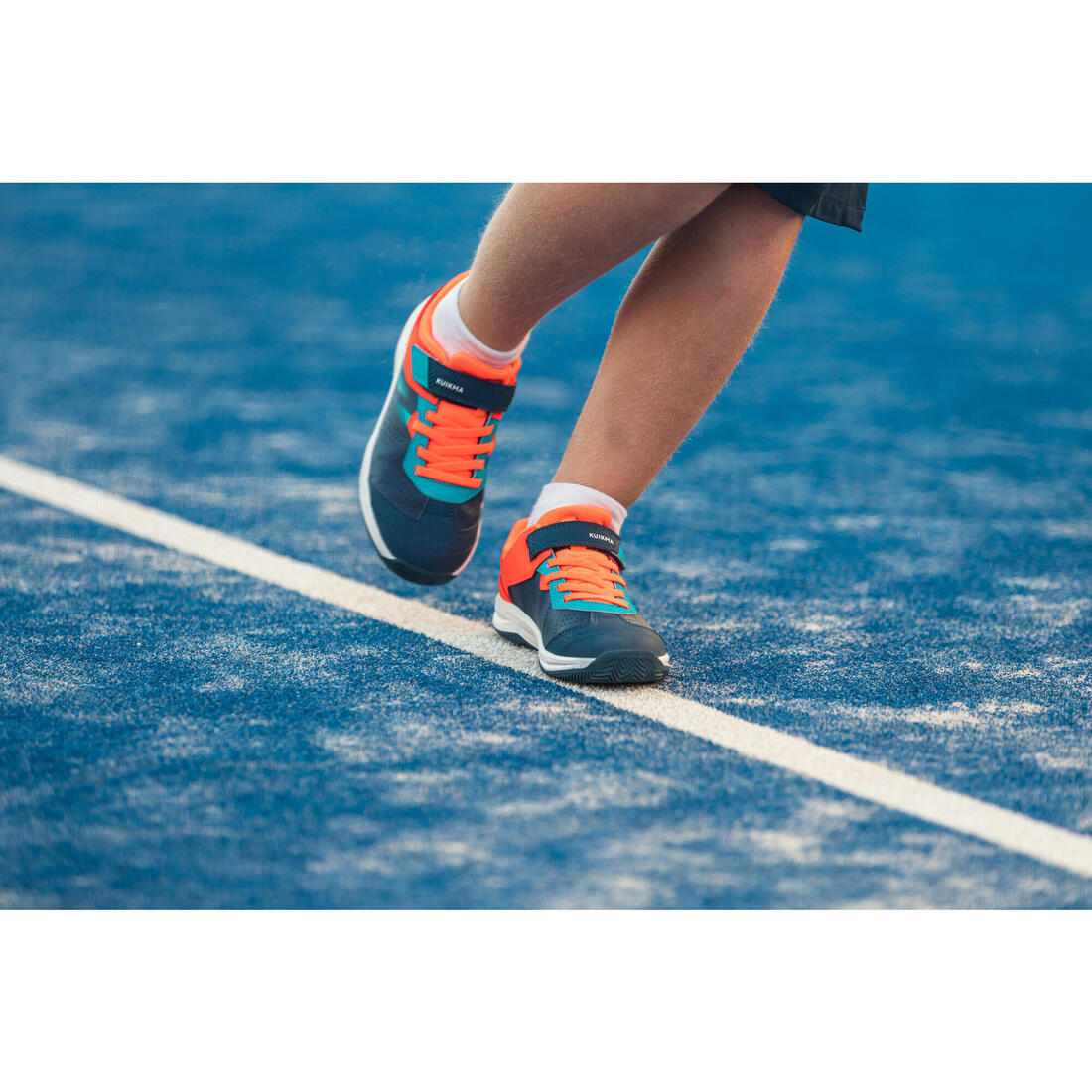 Chaussures de padel Enfant - PS 190 bleu rouge