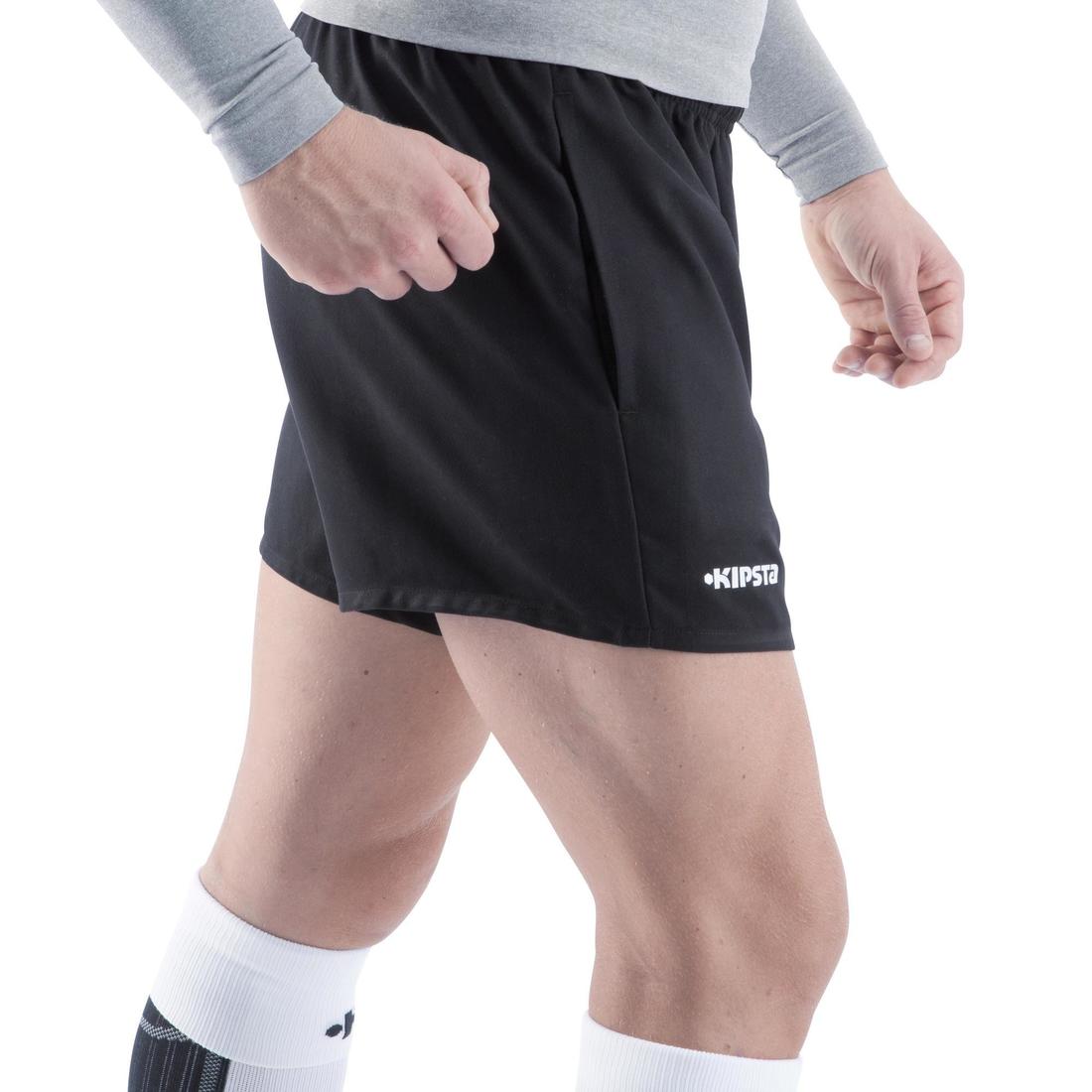 Short rugby adulte avec poches r100