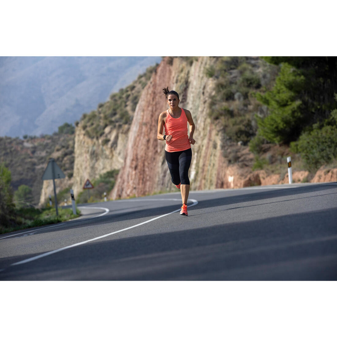 Débardeur running sans couture femme - kiprun run 500 confort lavande