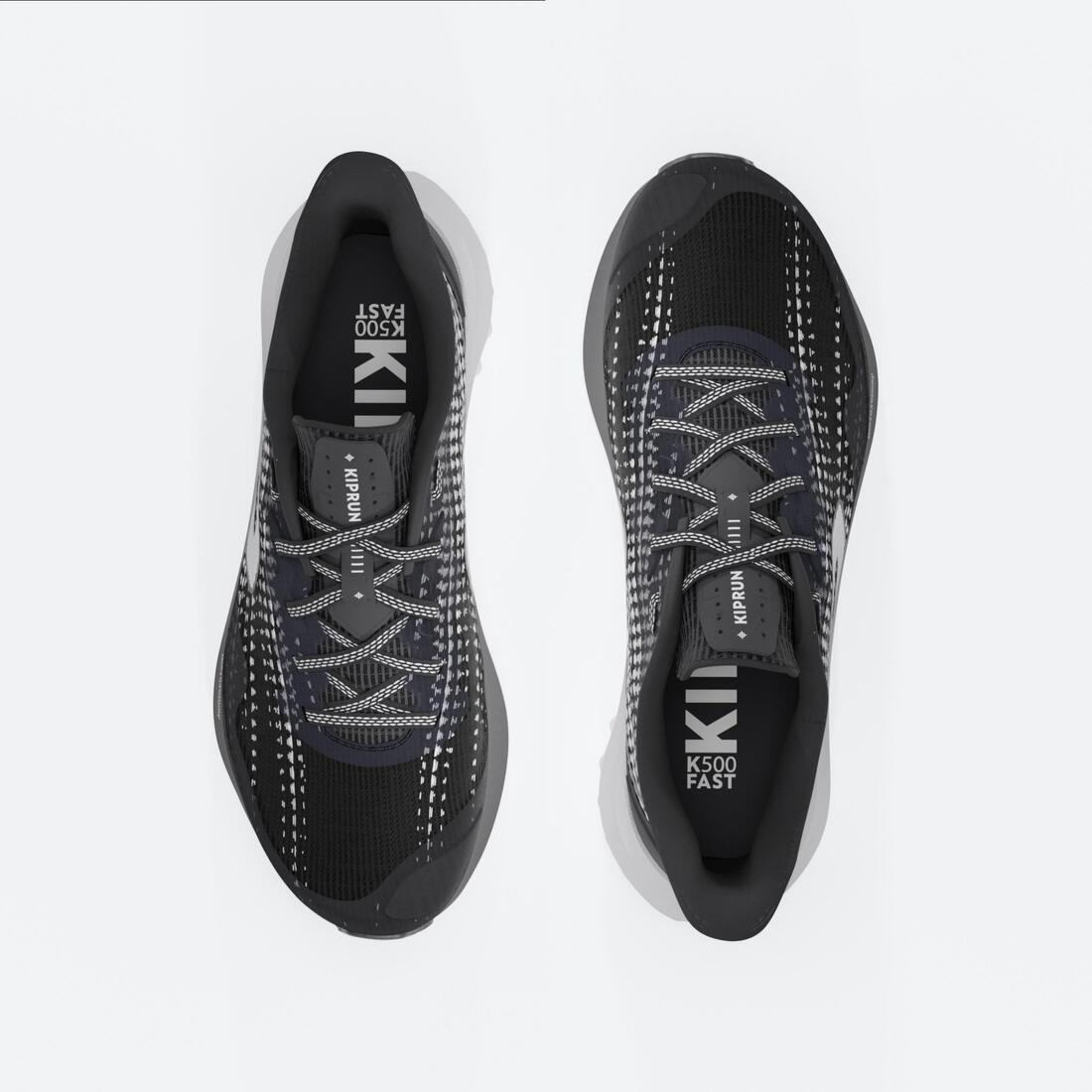 Chaussures de running Enfant - KIPRUN K500 FAST noires et jaunes