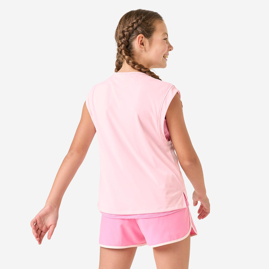 T-shirt multisport respirant 2 en 1 fille