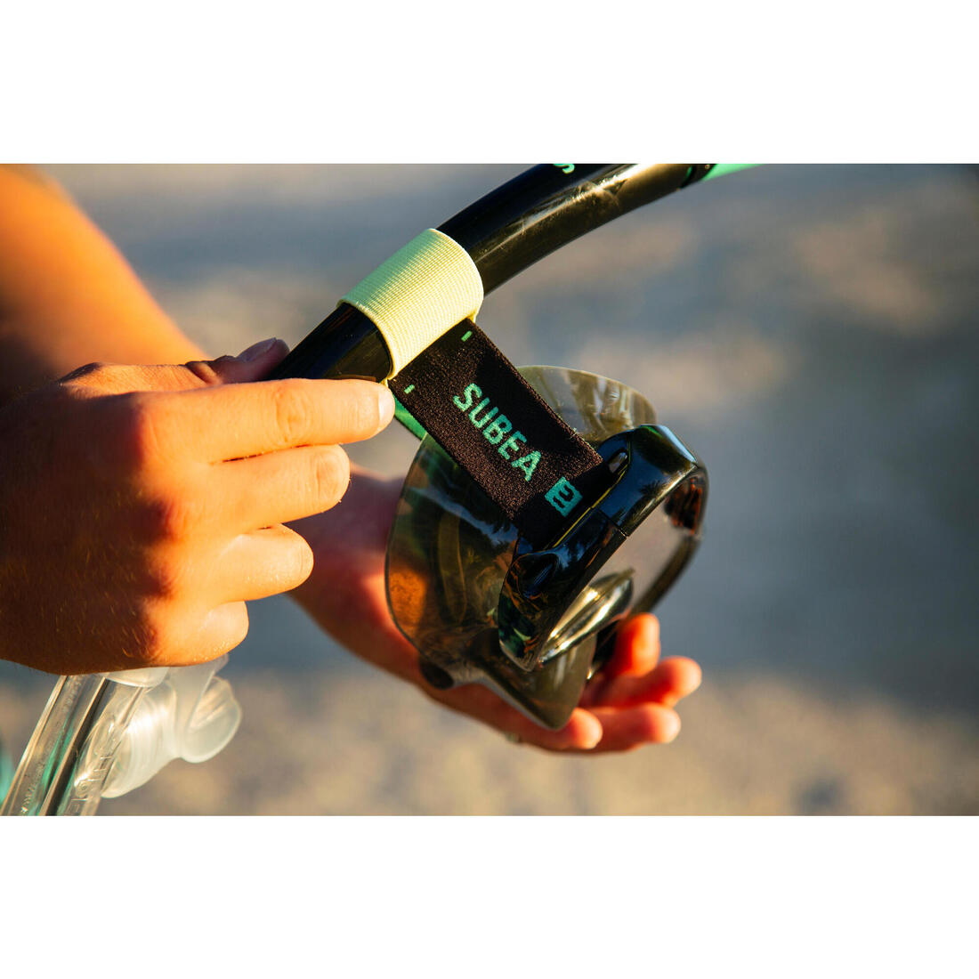 Kit de snorkeling R'Gomoove Adulte noir vert