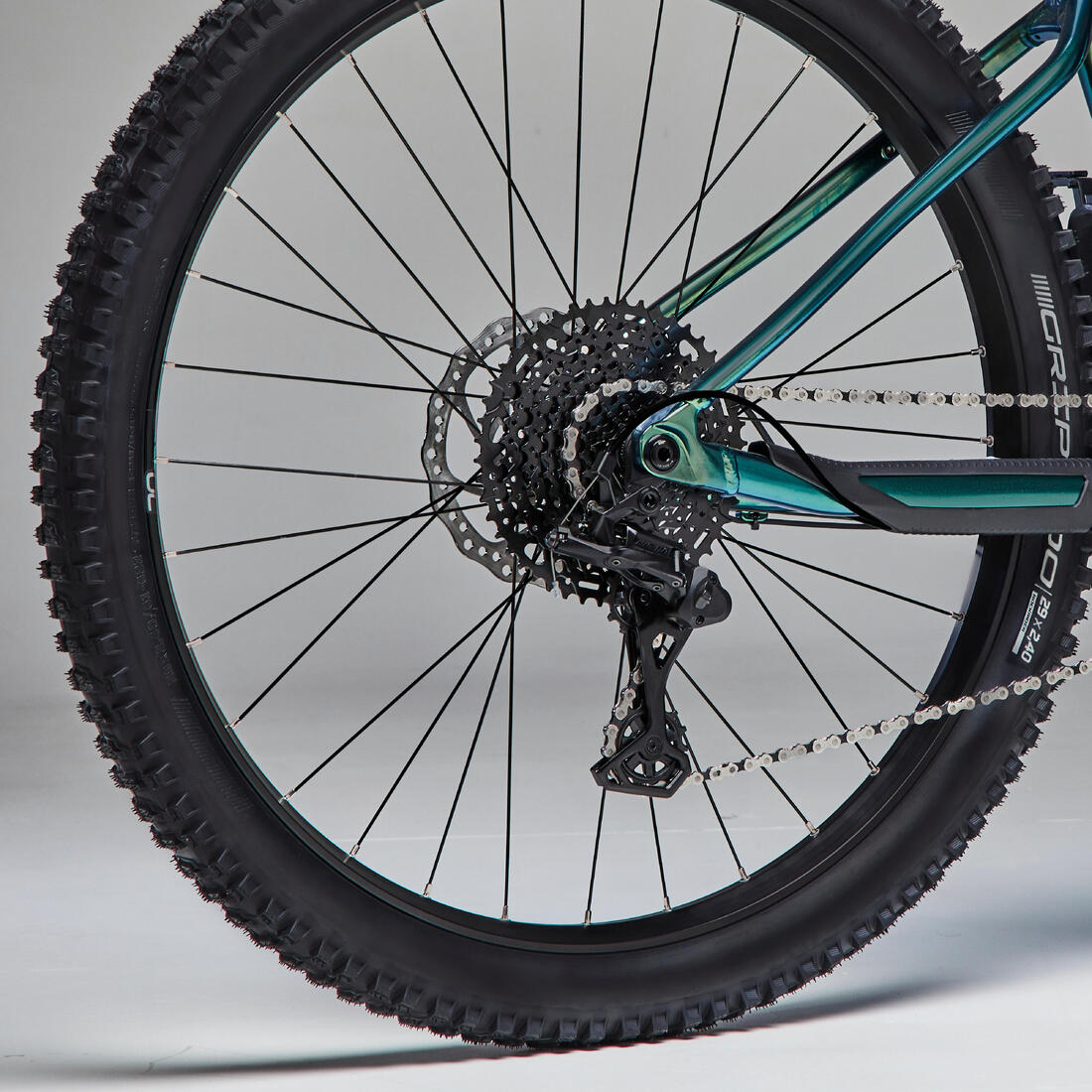 Vélo vtt électrique semi rigide 29" - e-expl 700 vert bouteille
