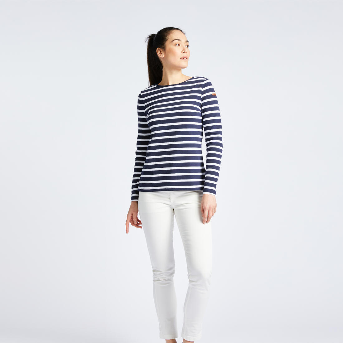 T-Shirt Manches longues - marinière de voile femme Sailing 100