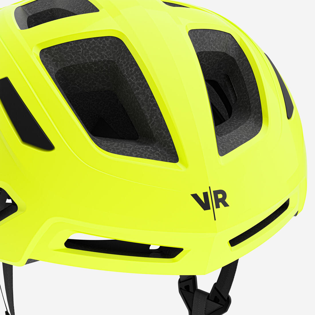 Casque velo route roadr 500 jaune fluo