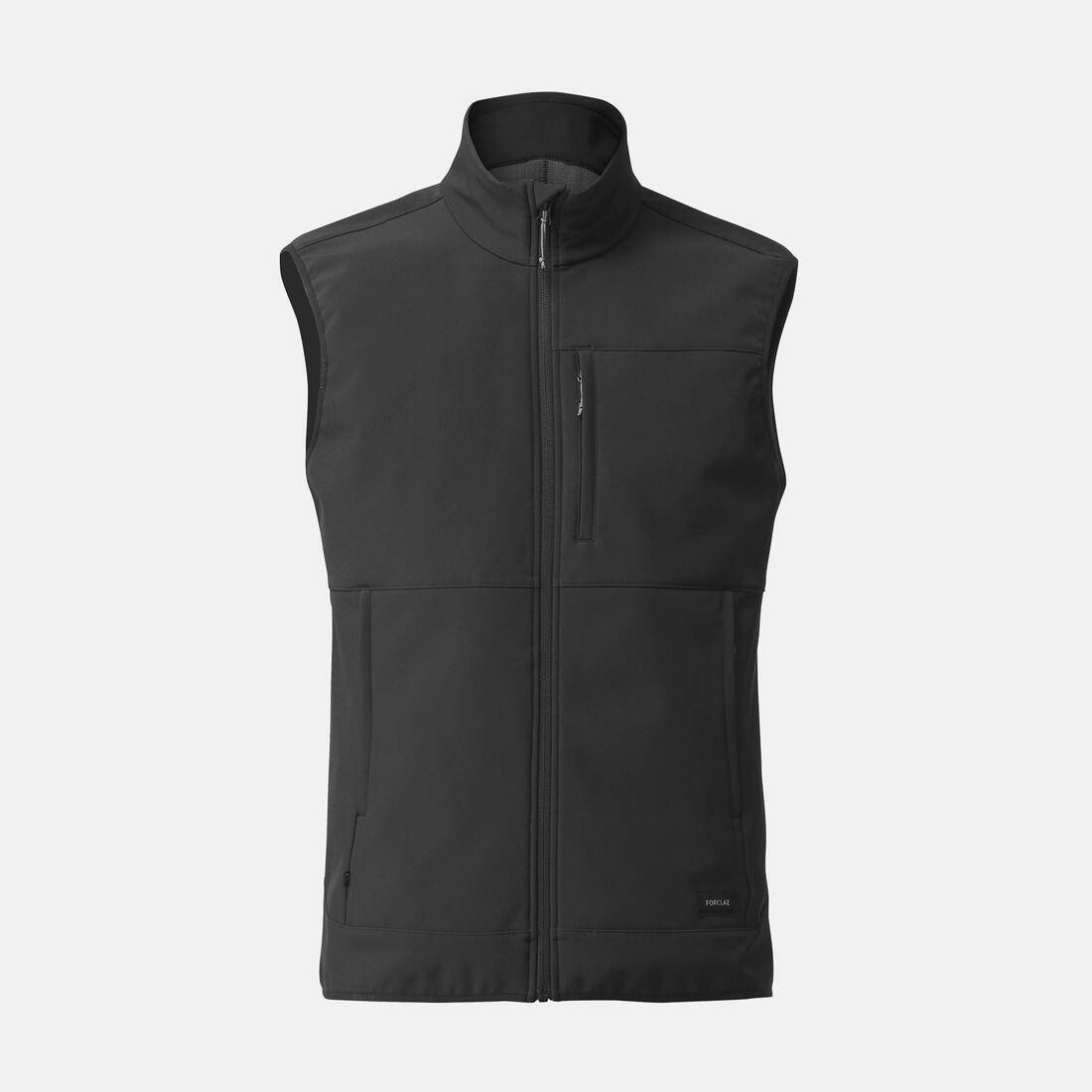 Gilet de trek coupe-vent softshell homme, MT100 noir