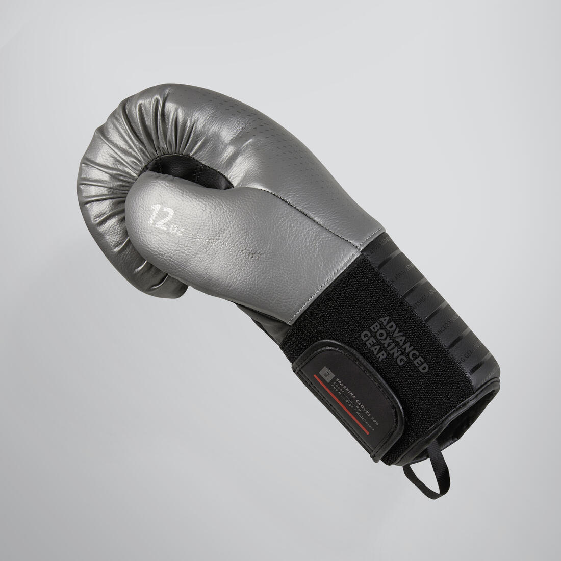 Gants de boxe sparring adulte, gris et noir