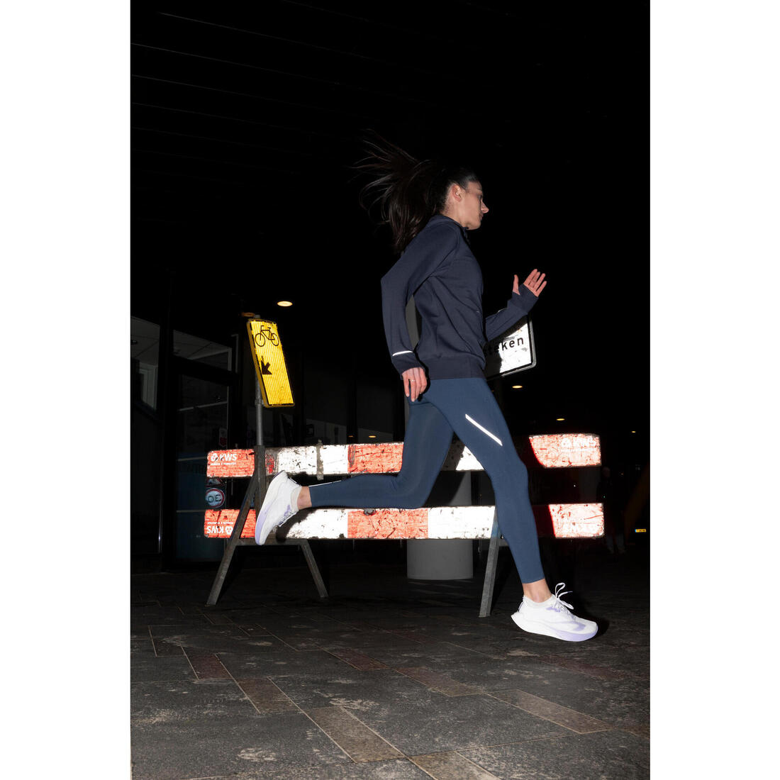 Legging chaud de running Femme, KIPRUN Run 500 Warm