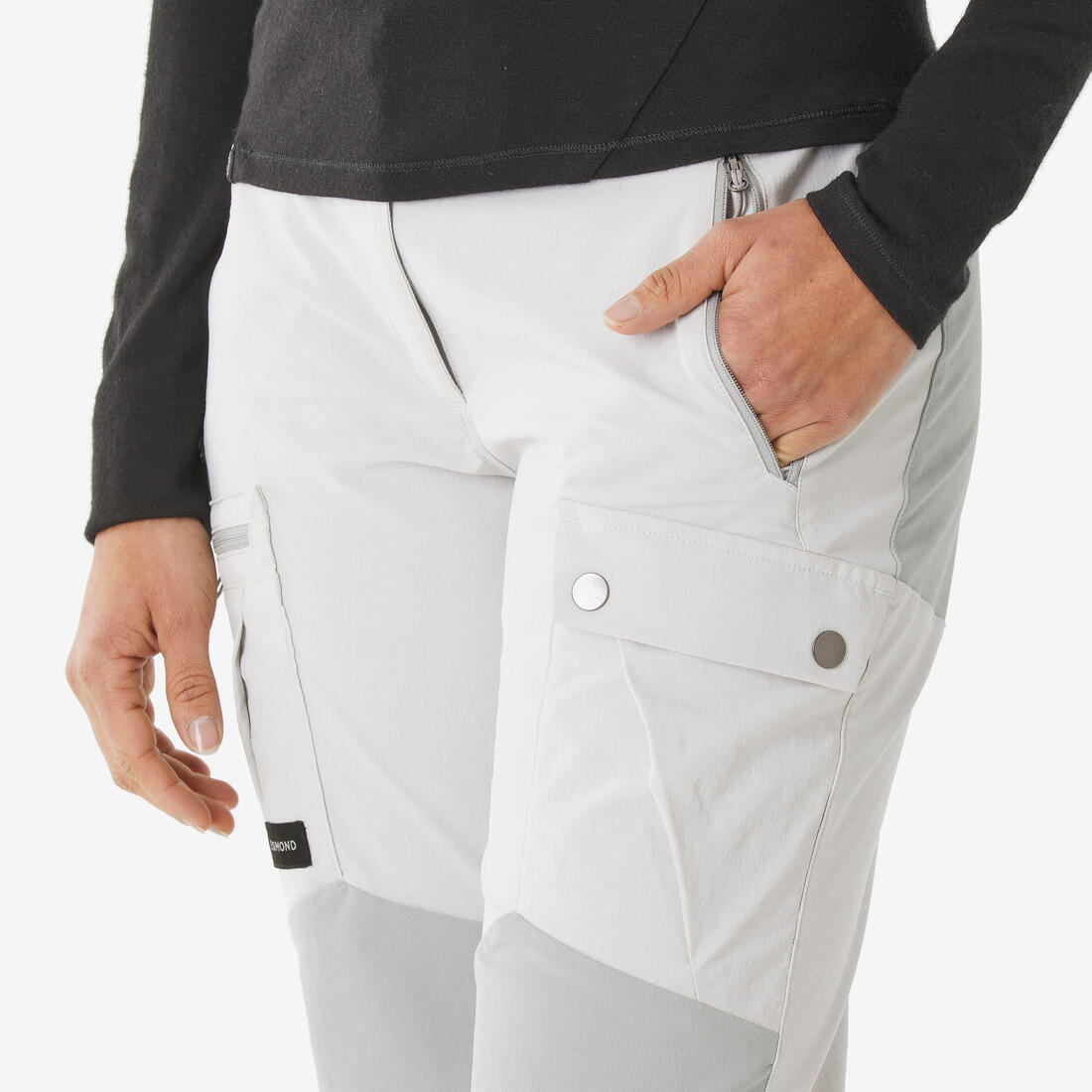 Pantalon résistant de trek montagne - MT500 beige - Femme v2