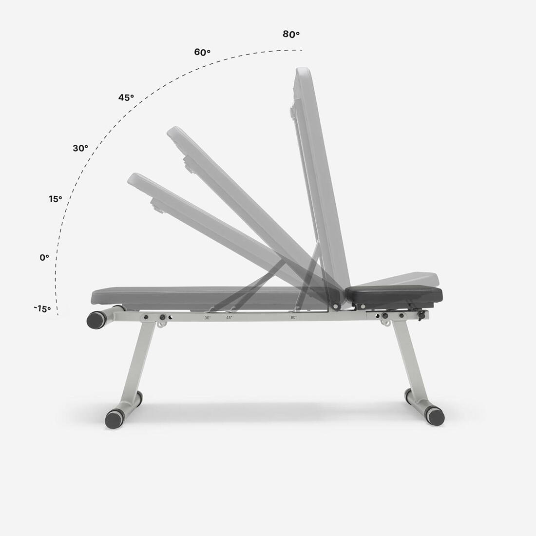 Banc de musculation pliable inclinable et déclinable, bench 500