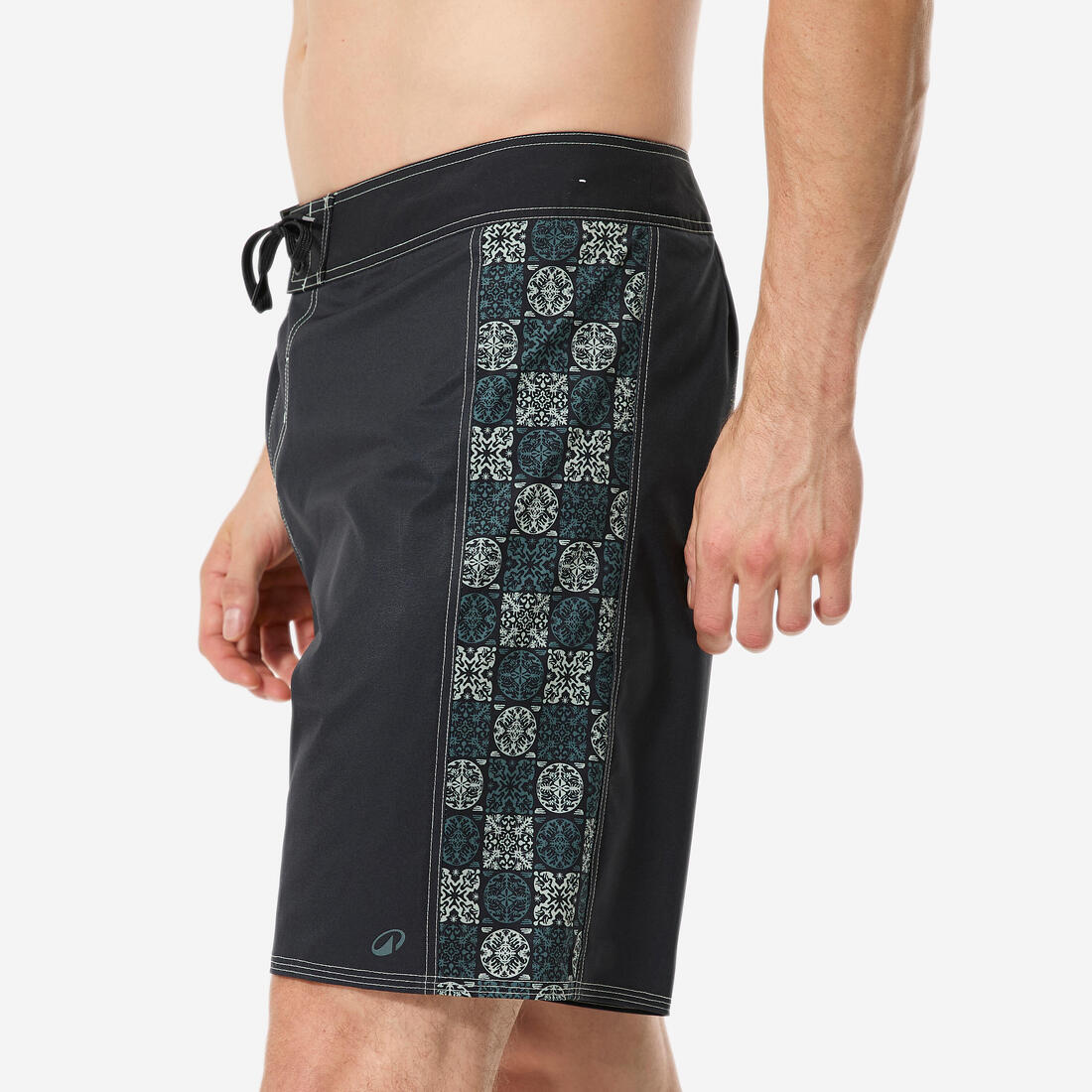 Short de bain boardshort surf long 19" homme, 500 Arch alex