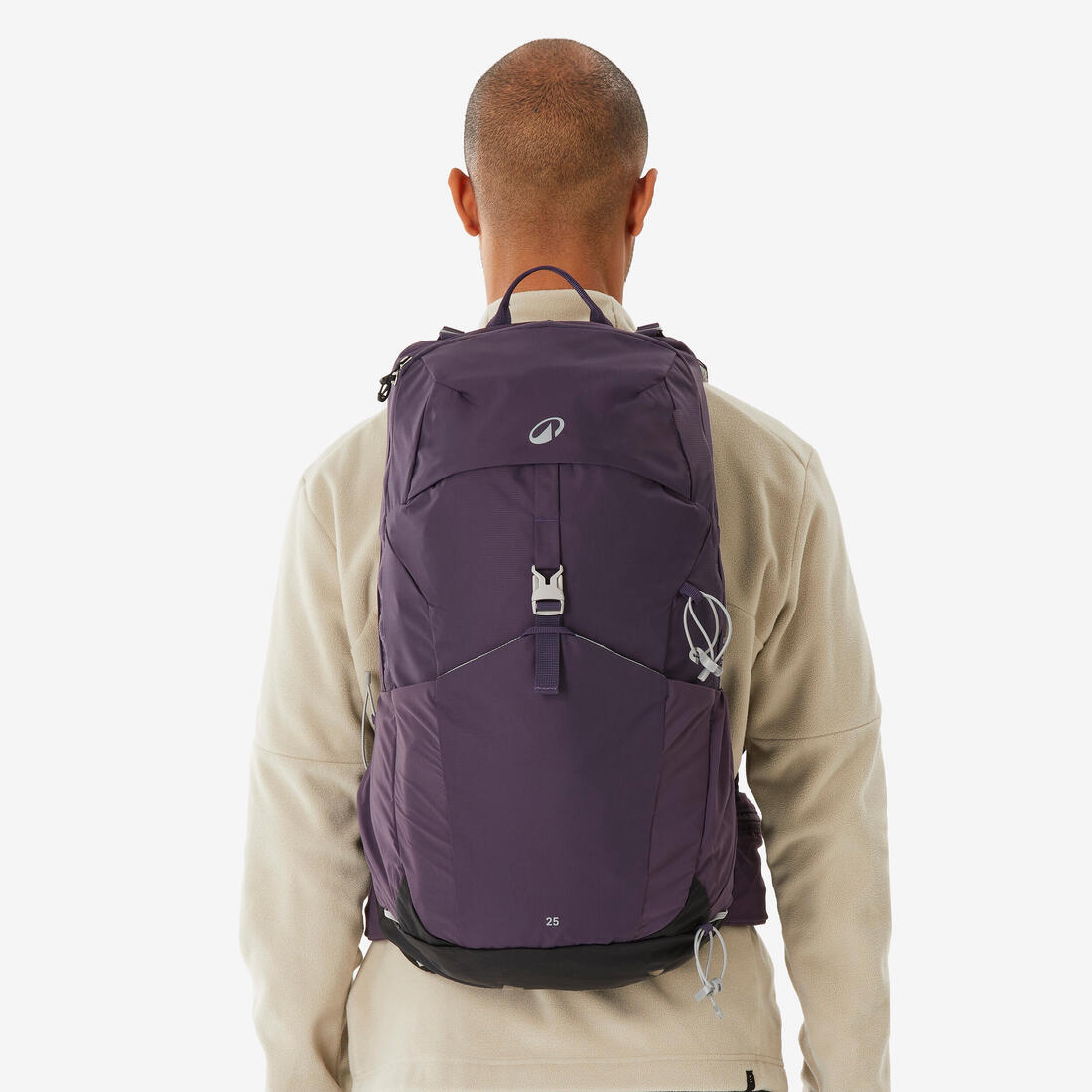 Sac à dos de randonnée ventilé 25L, MH500 khaki