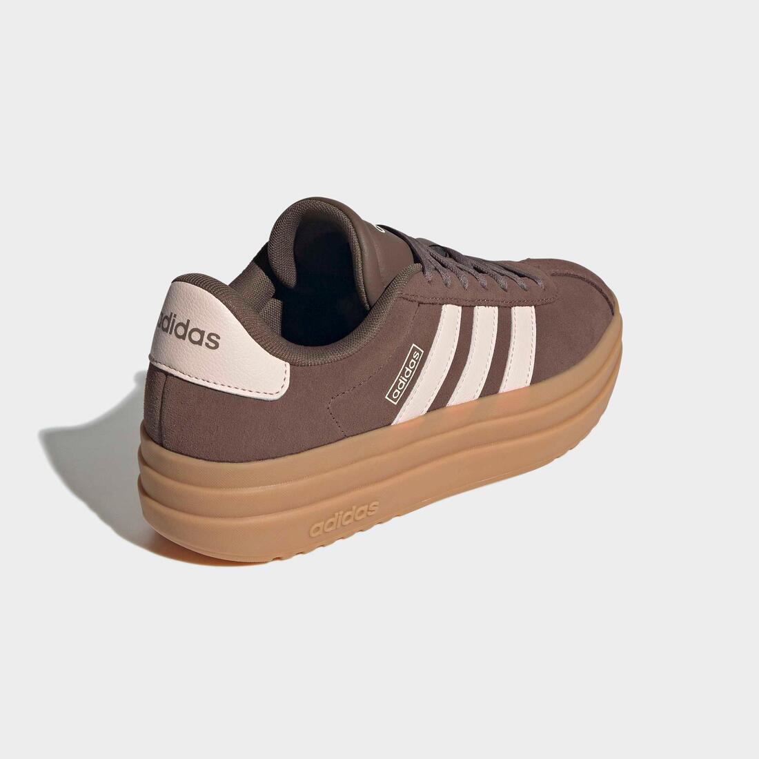 Baskets femme, vl court bold, blanc cassé et bleu gomme