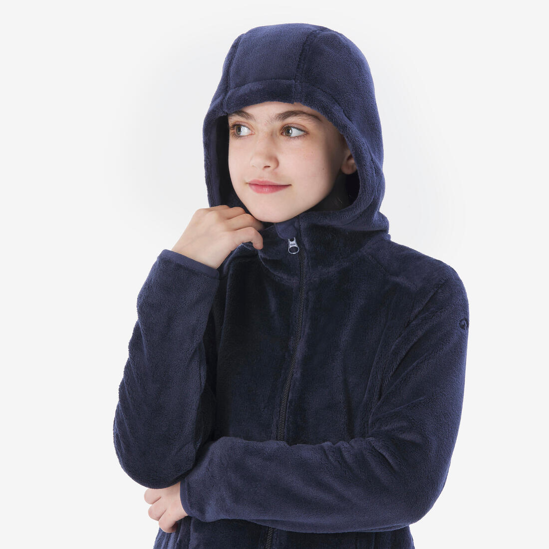 Veste polaire chaude de randonnée enfant 7-15 ans, NH500 zip