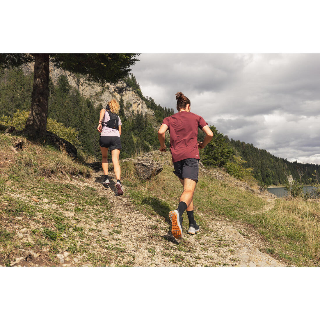 T-shirt de trail running résistant Homme - KIPRUN Run 500 Graph