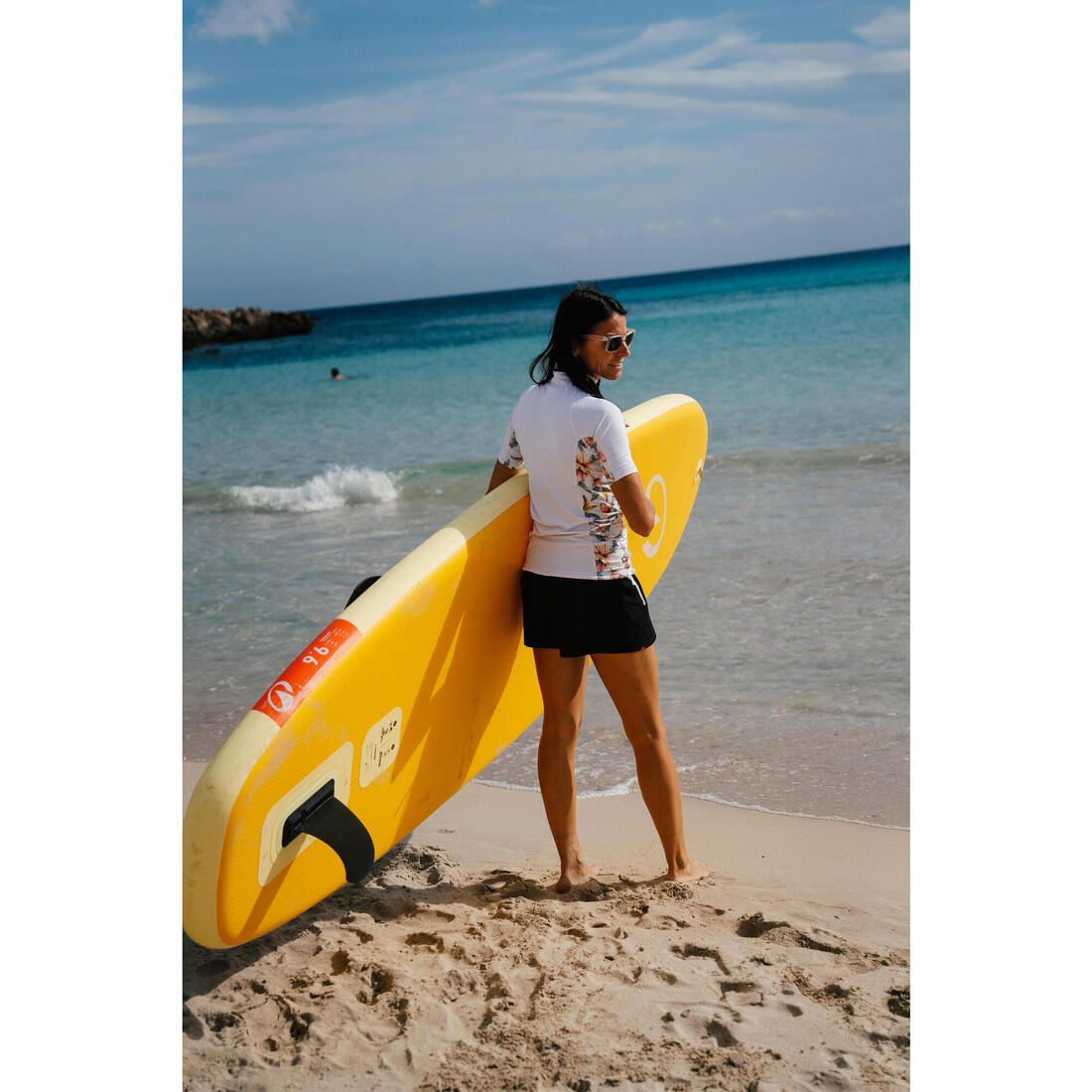 Aileron standard rail glissière stand up paddle gonflable noir