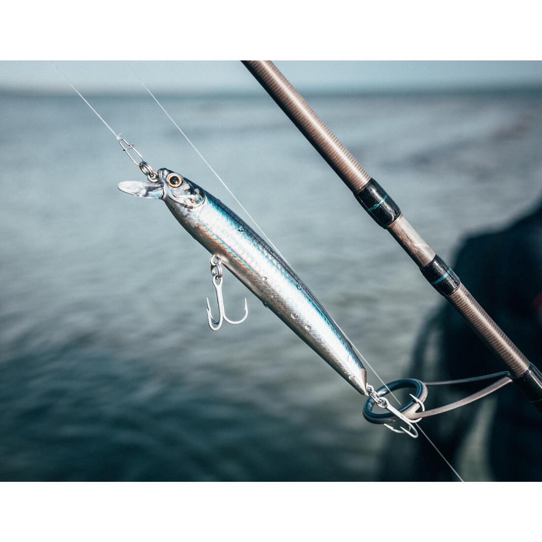 Poisson nageur Saxton 110F au leurre en mer
