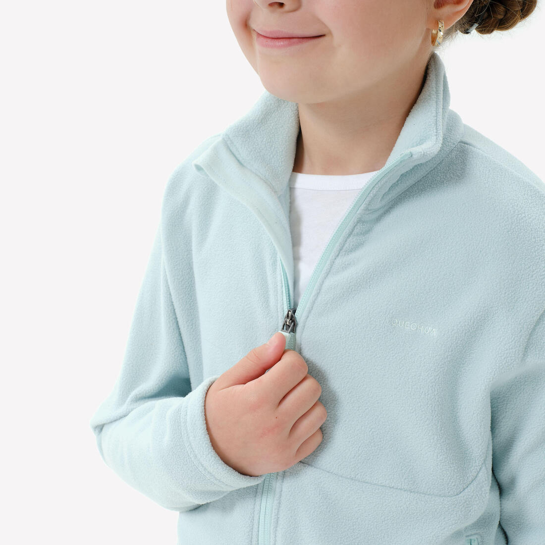 Veste polaire de randonnée enfant 7-15 ans, MH500 zip