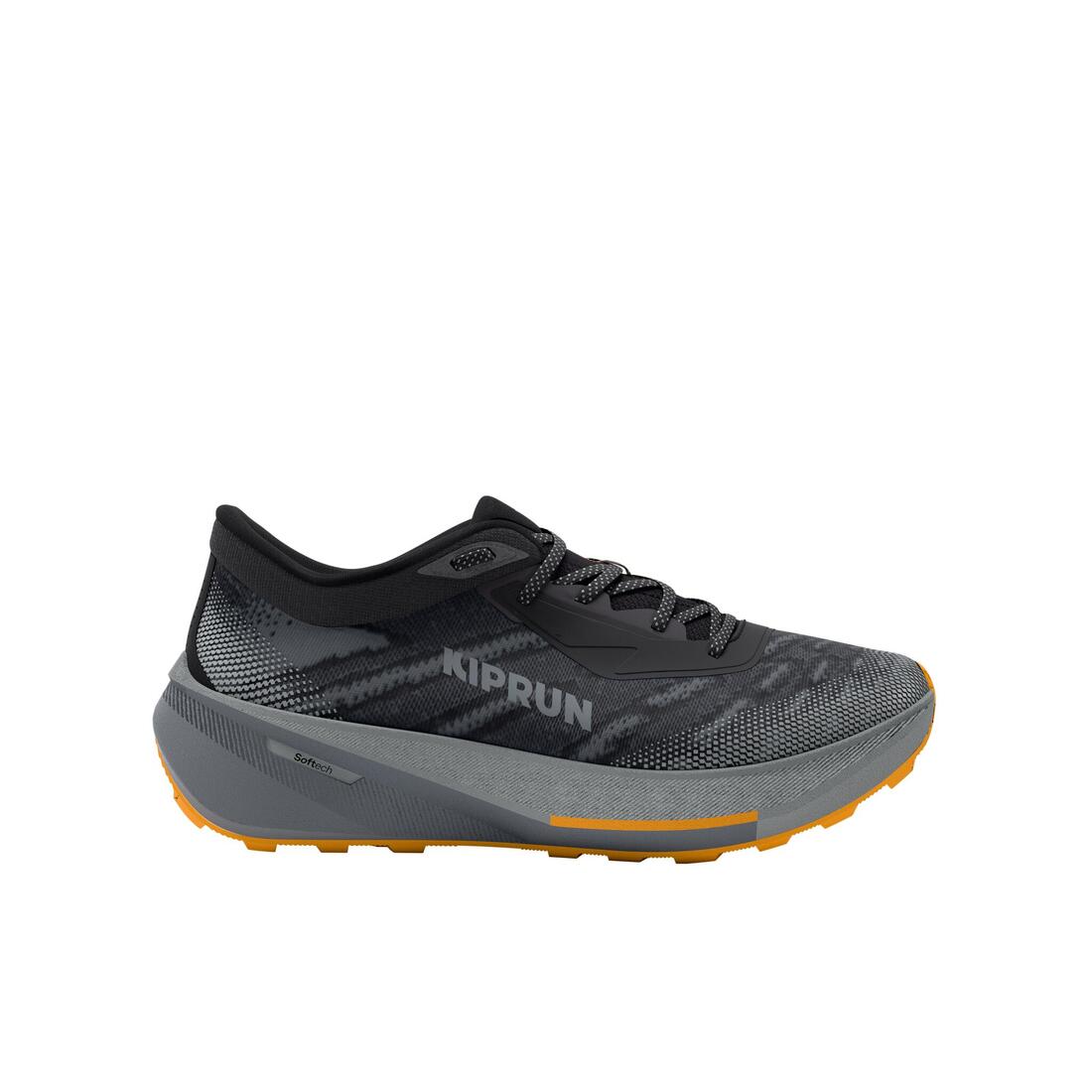 Chaussures de running route et chemin homme, Kiprun kipcore gravel noir et