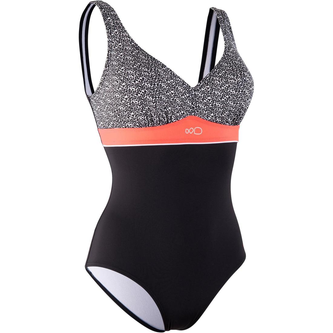Maillot de Bain Gainant Natation Femme 1 Pièce Kaipearl Triki Bloom Navy