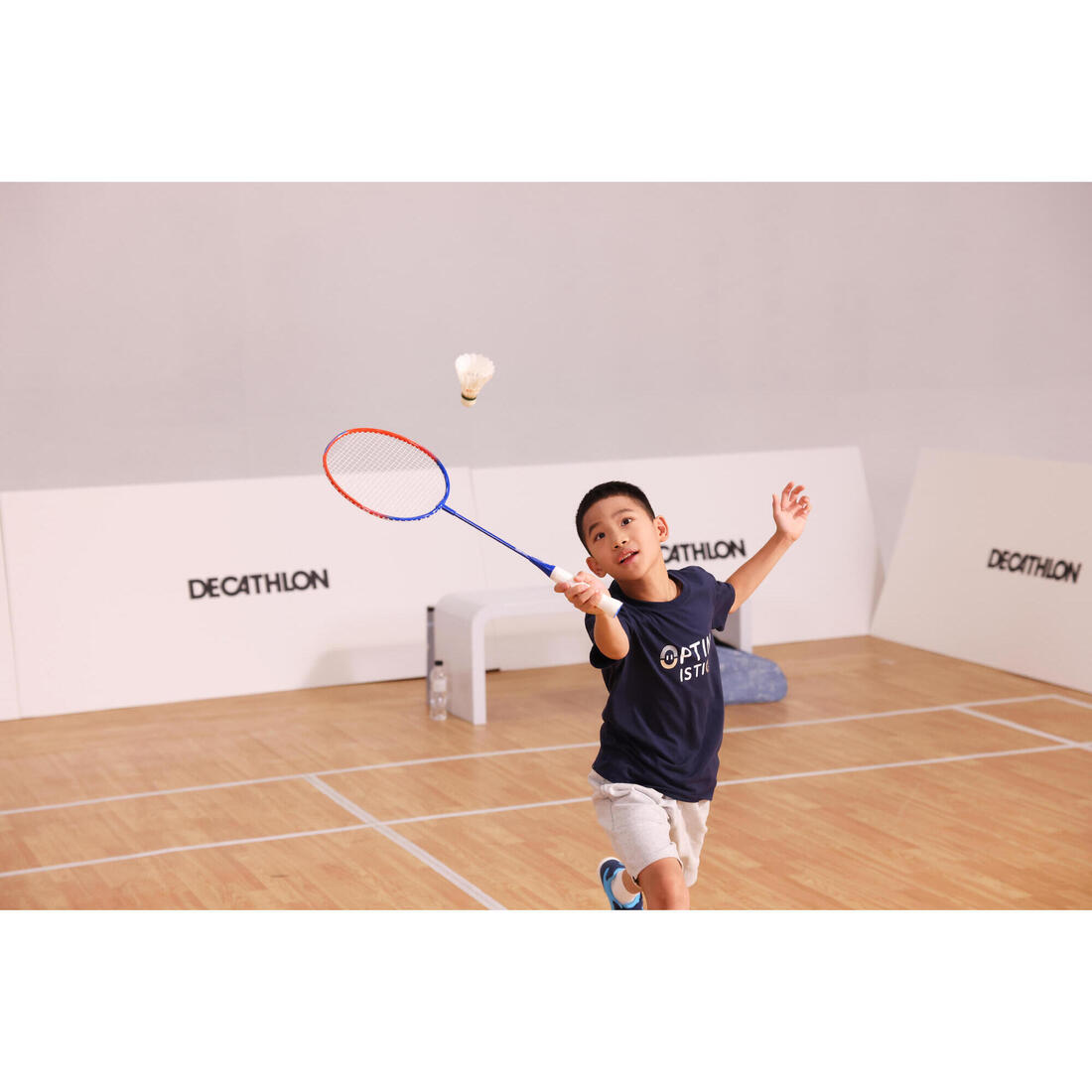 Raquette de Badminton Enfant en Aluminium 90 g BR100 - Bleu/Rouge