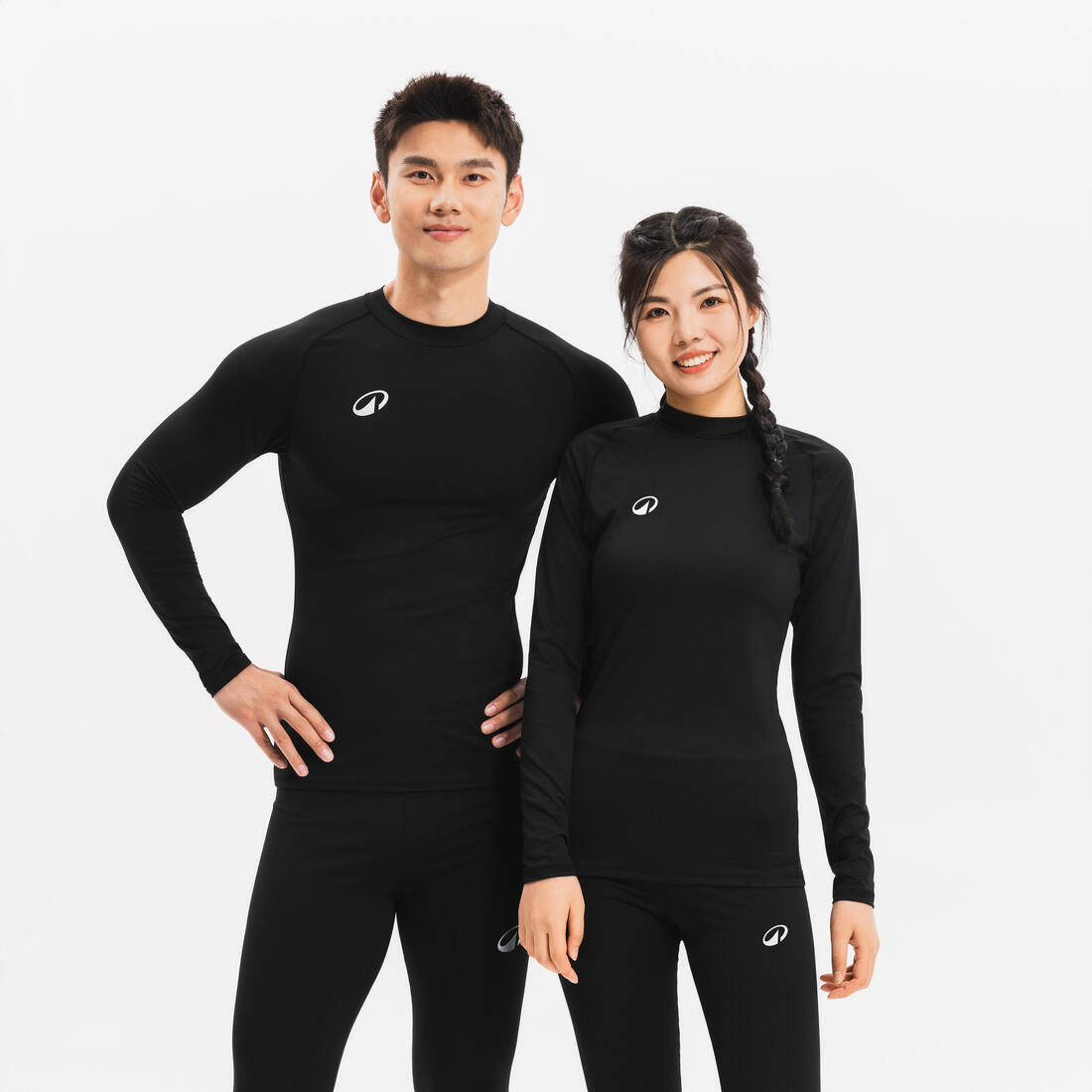 Sous-maillot de foot thermique manches longues mixte Keepcomfort noir