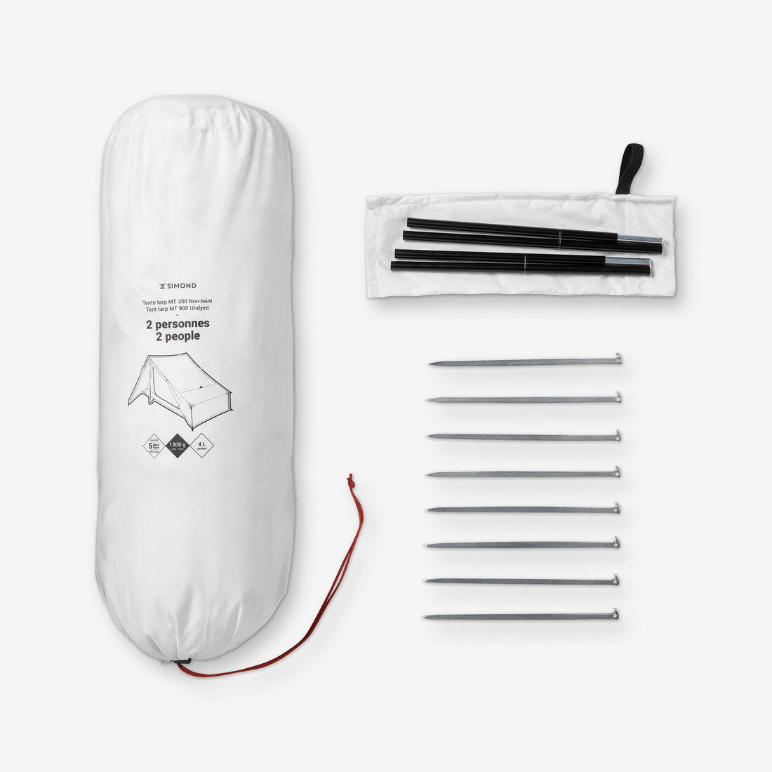 Tente tarp de trekking - 2 places - mt900