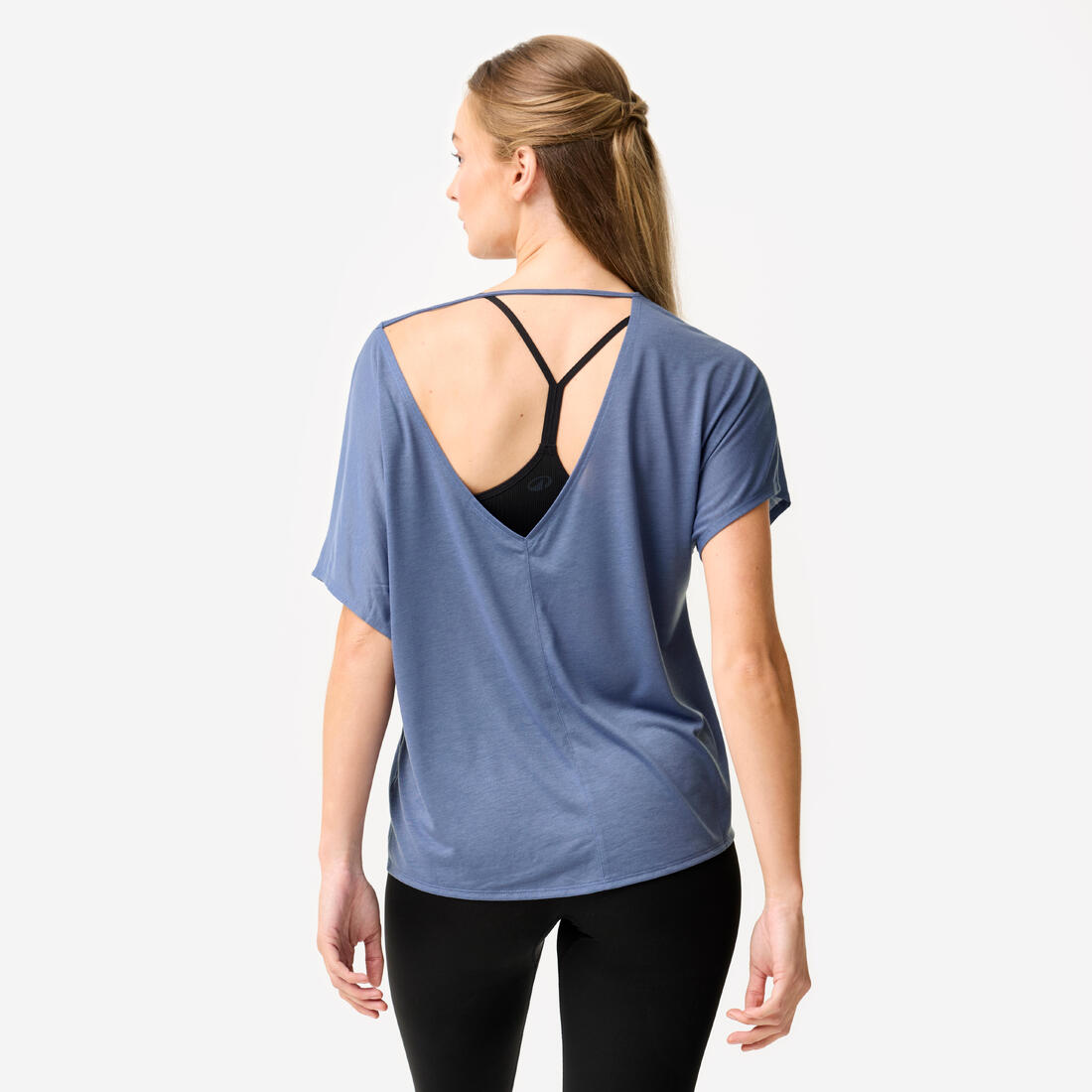 T-shirt danse moderne, manches courtes fluides femme