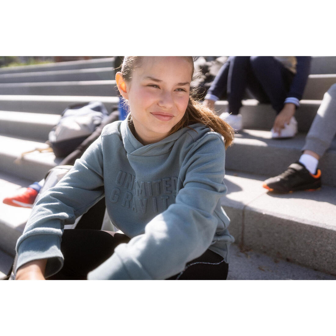 Sweat à capuche coton enfant imprimé