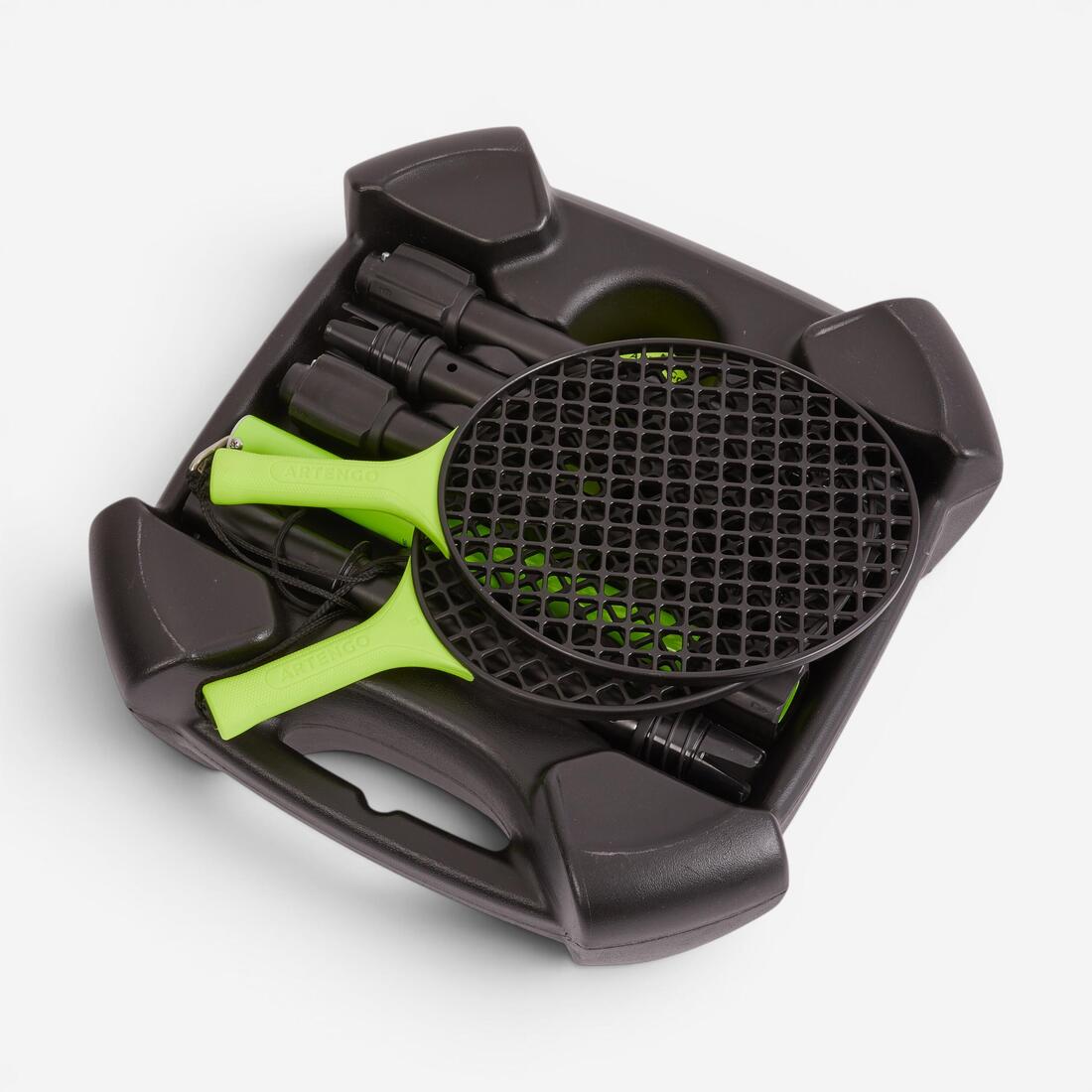 Pack de Speedball (1 mât, 2 raquettes et 1 balle) TURNBALL STRONG NOIR JAUNE