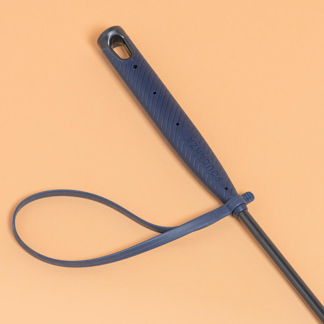 Cravache équitation 140 UNI noir et - 58 cm