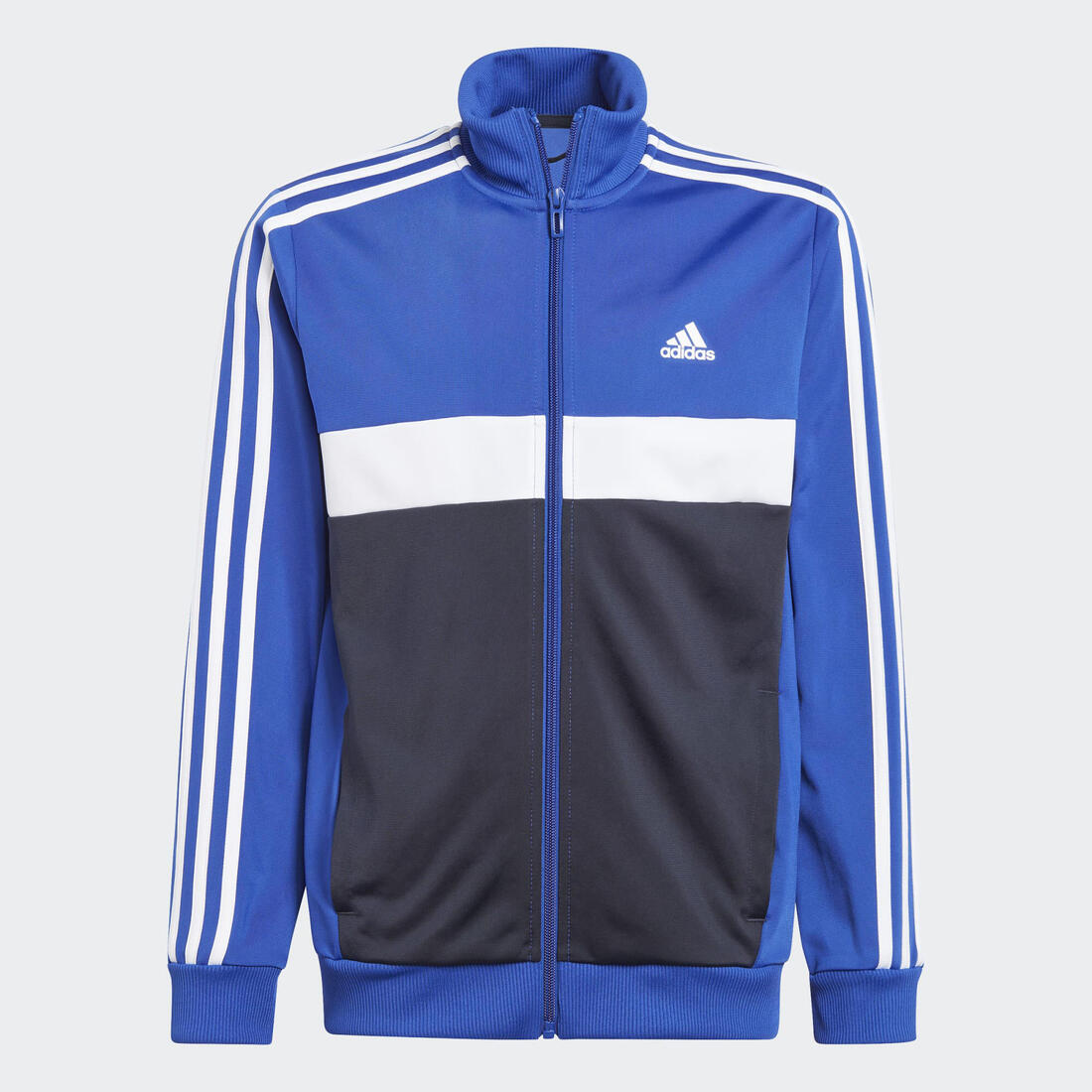 Survêtement 3 bandes Adidas enfant - noir et bleu