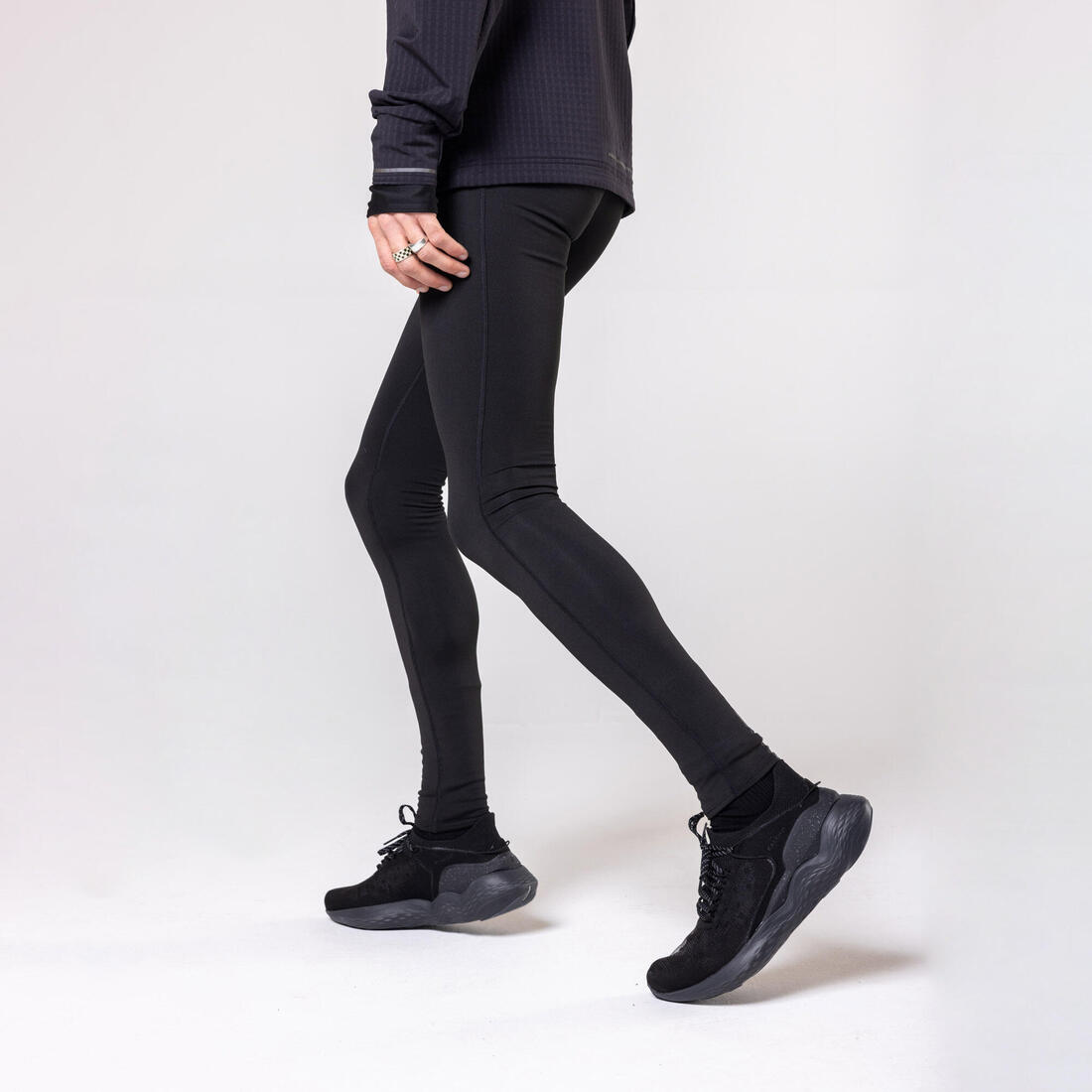 COLLANT DE RUNNING HOMME KALENJI WARM NOIR