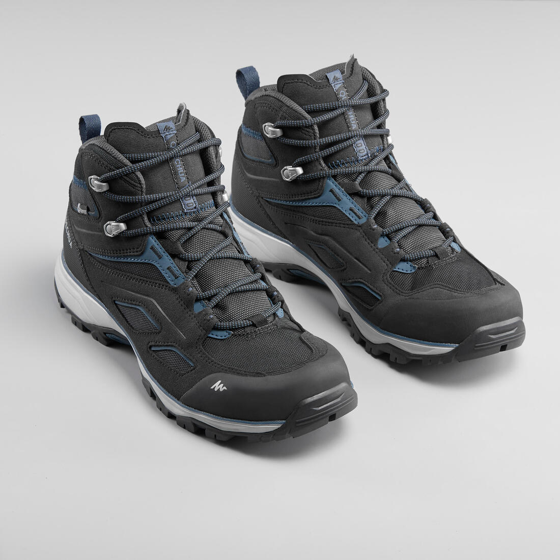 Chaussures imperméables de randonnée montagne - mh100 mid noir homme