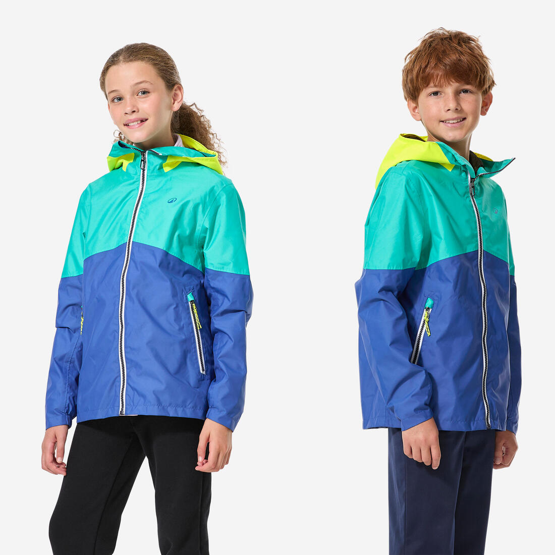 Veste imperméable et coupe vent de voile enfant, 100 navy