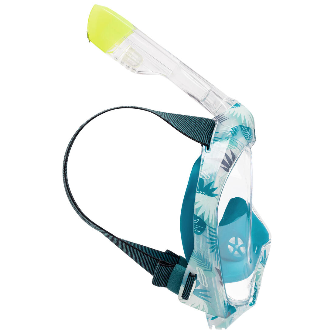 Masque snorkeling surface easybreath + avec valve acoustique > 10 ans - jungl