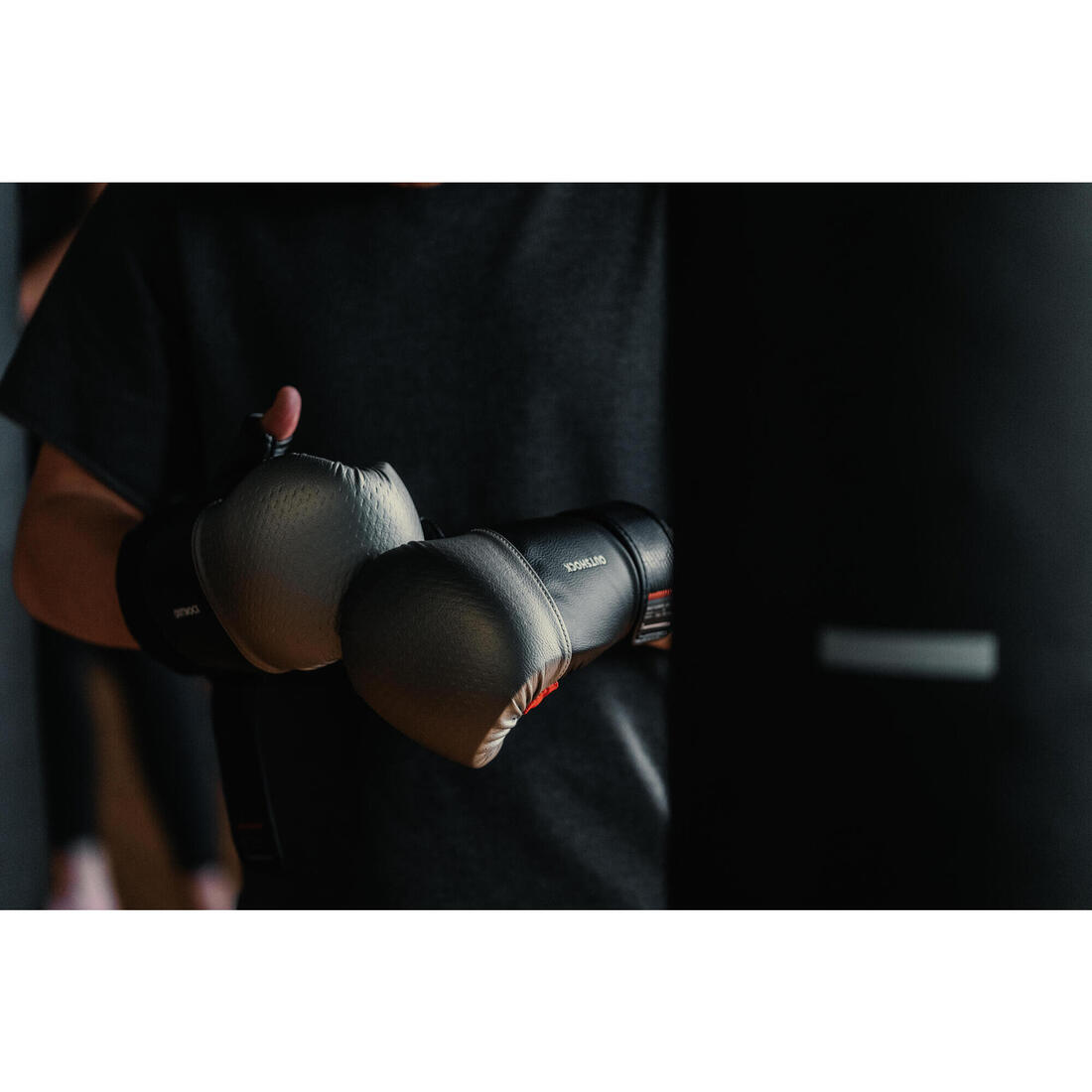 GANTS DE SAC DE FRAPPE 500 NOIR/ARGENT