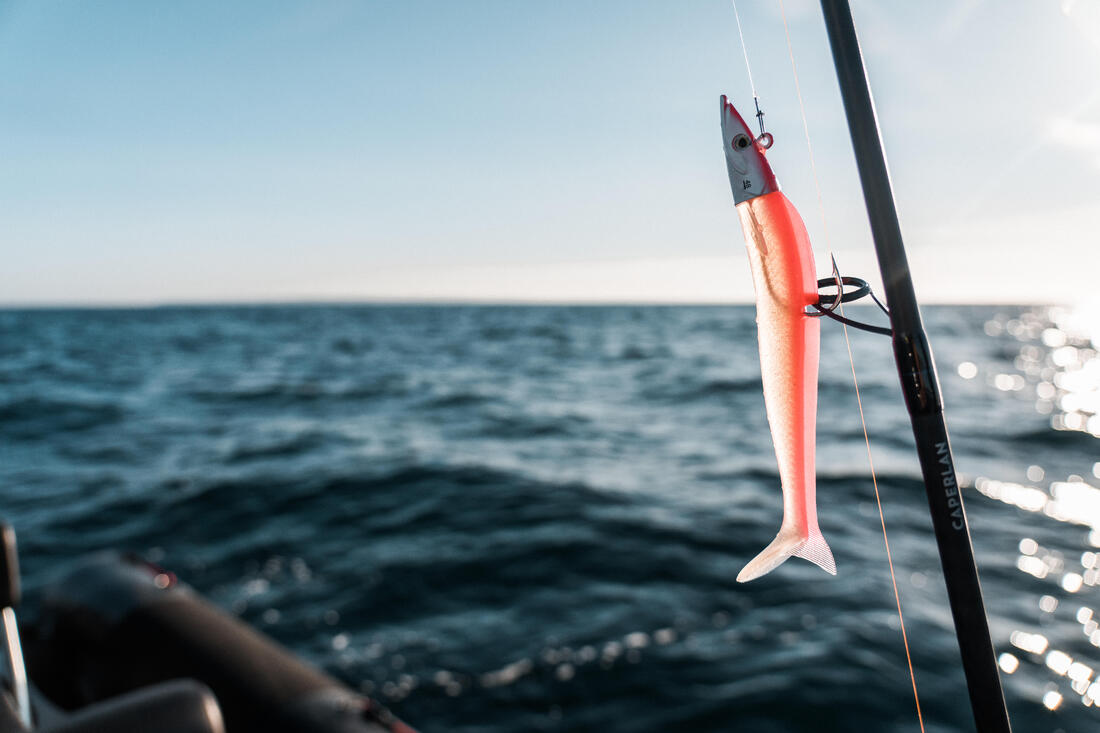 COMBO leurres souples shad lançon EELO 200 48gr FLUO